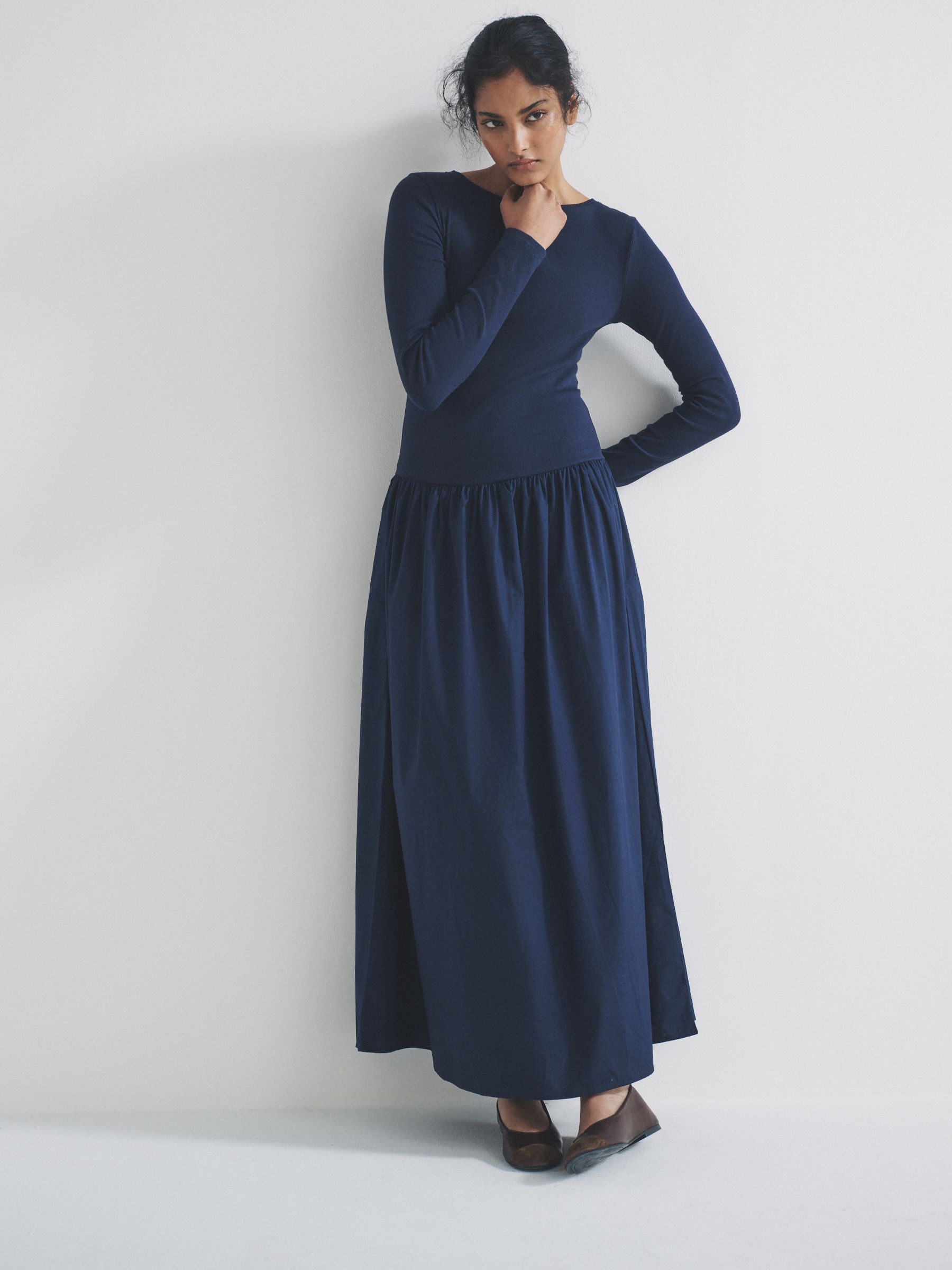 2 Pack Drop Waist Long Sleeve Dresses - Image 3 of 8
