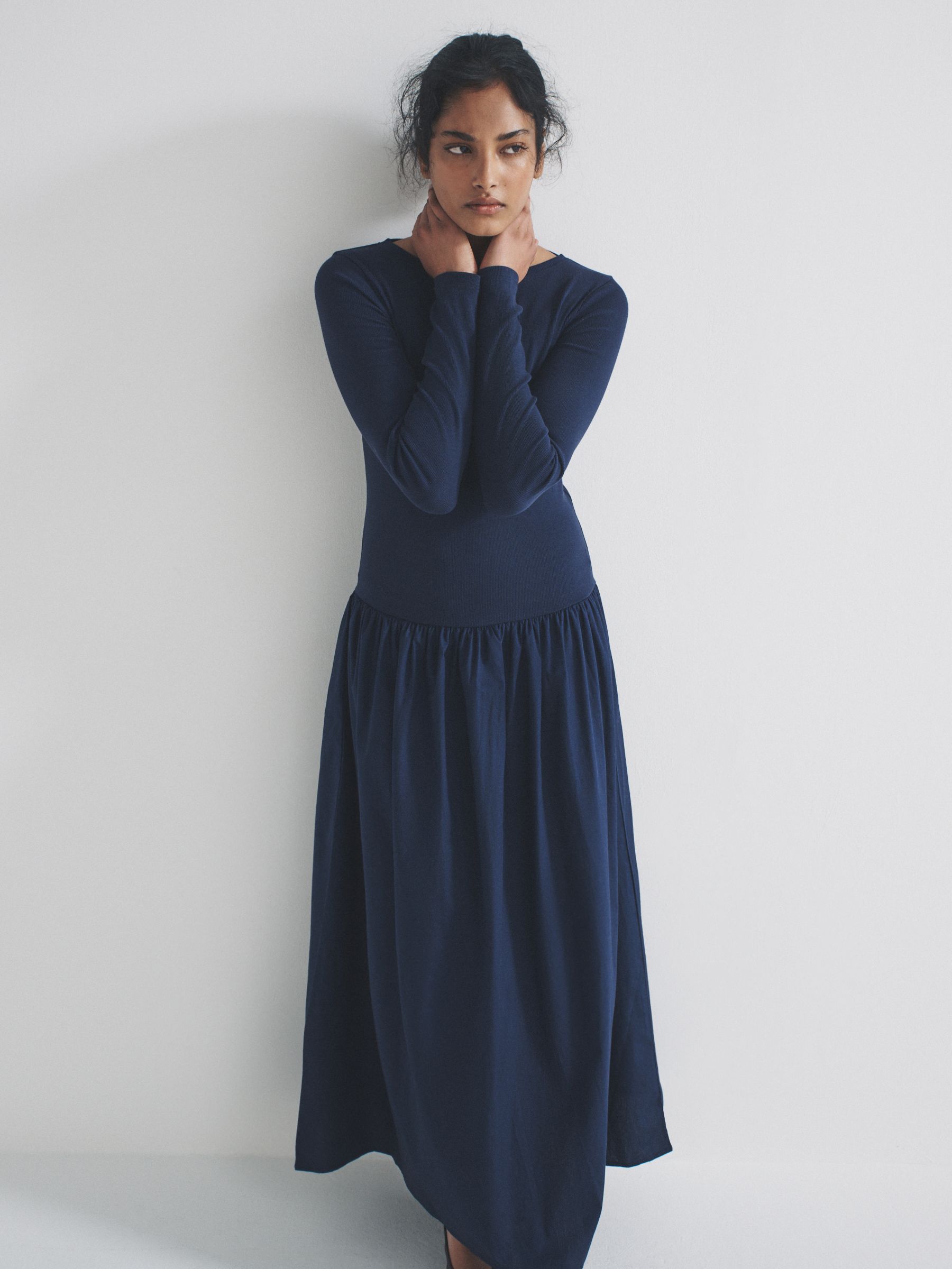 2 Pack Drop Waist Long Sleeve Dresses - Image 4 of 8