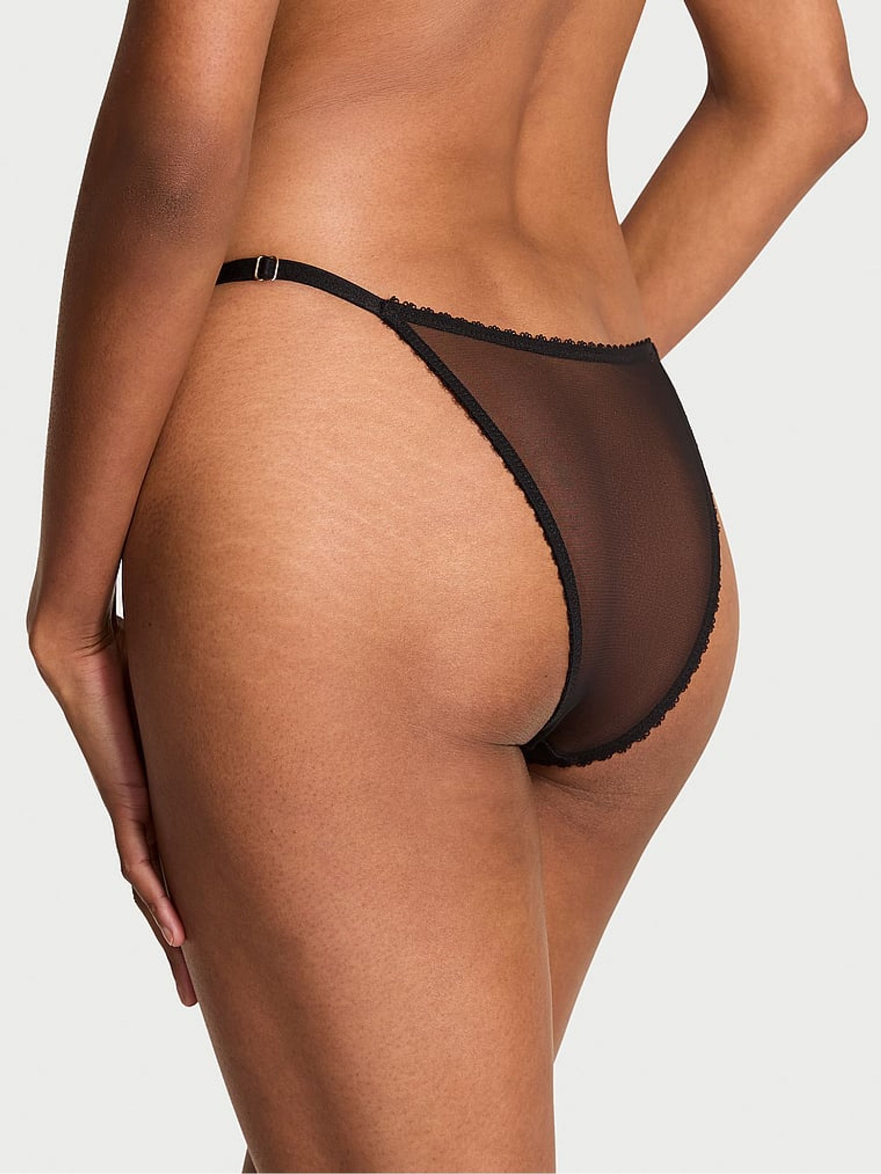 Black Cherry Bomb Brazilian Embroidered Knickers - Image 2 of 3