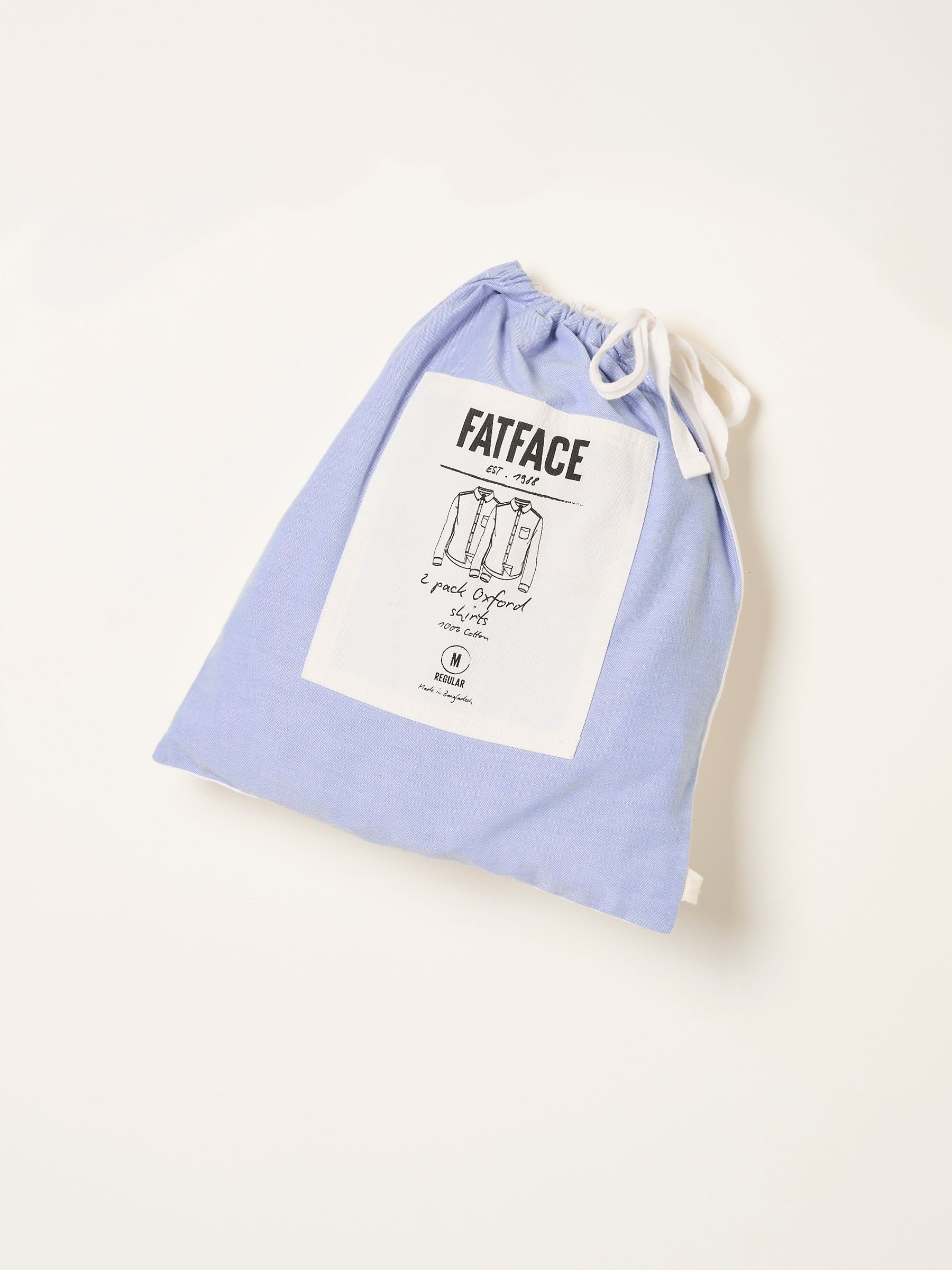 White and Blue Long Sleeve 2 Pack Oxford Shirts - Image 6 of 6