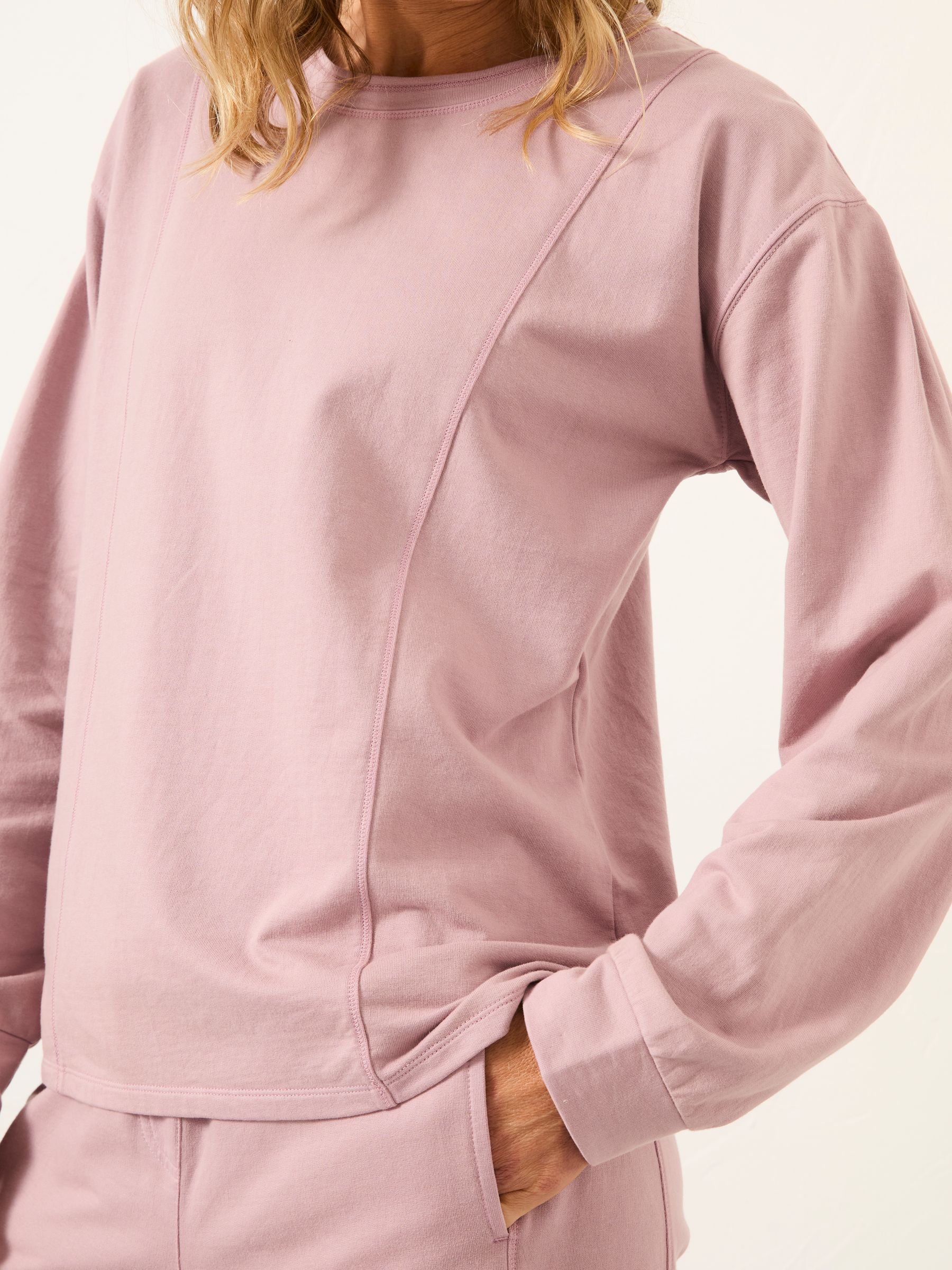 Lilac Purple Panelled Lounge Top - Image 3 of 5
