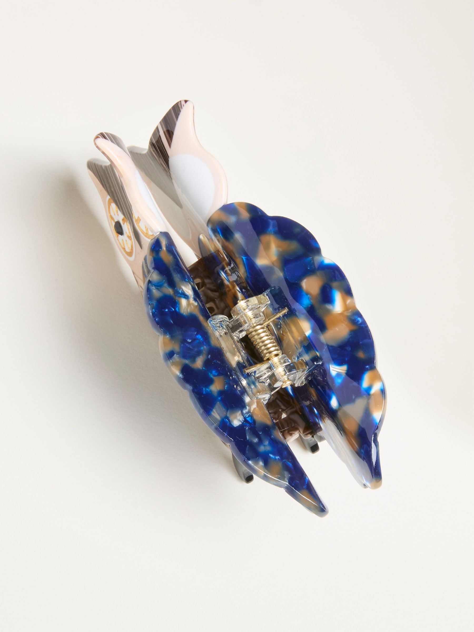 Navy Owl Claw Clip - Image 2 of 2 Navy Owl Claw Clip - Image 2 of 2