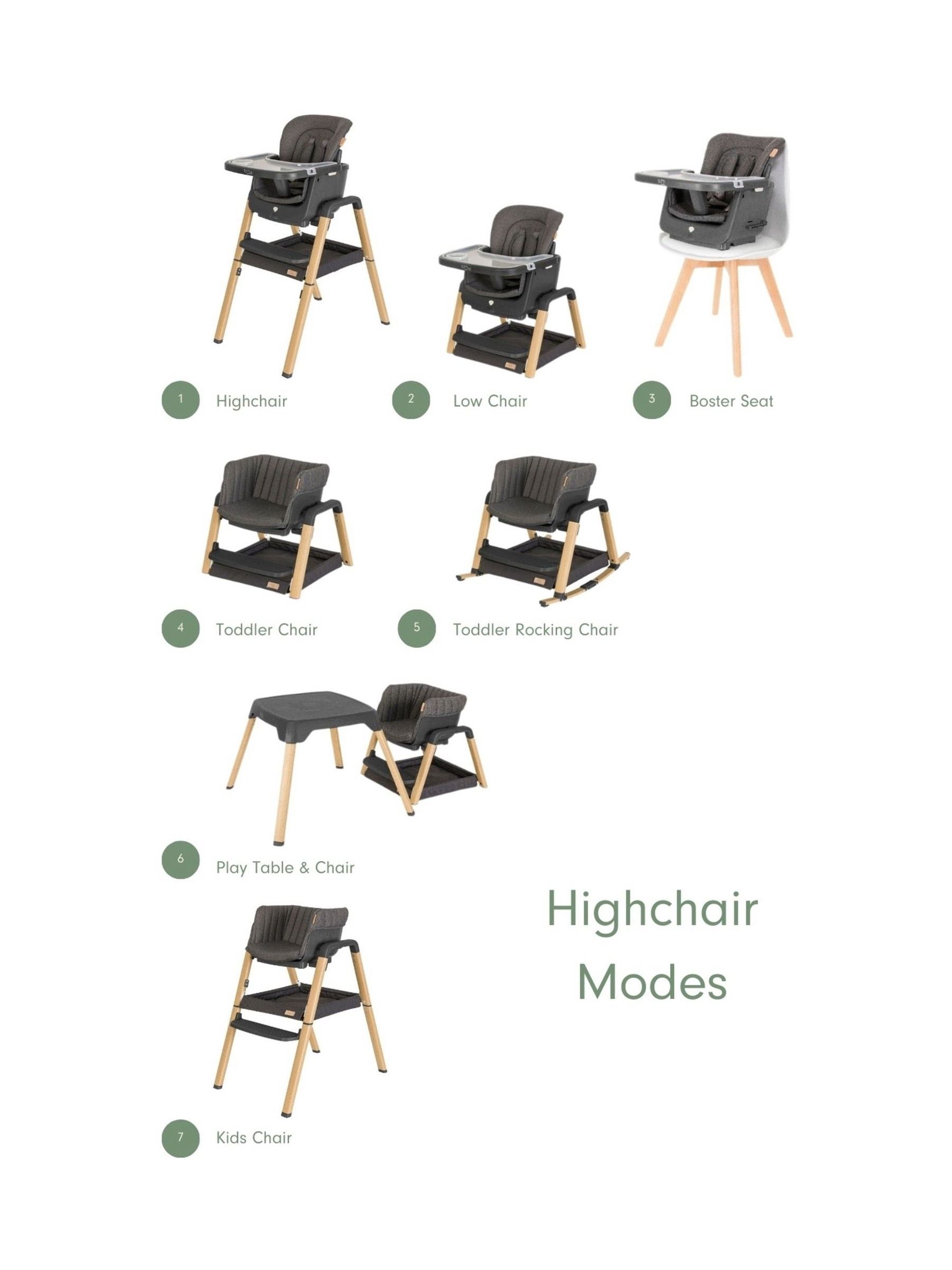 Grey and Oak Nova Highchair - Image 2 of 4