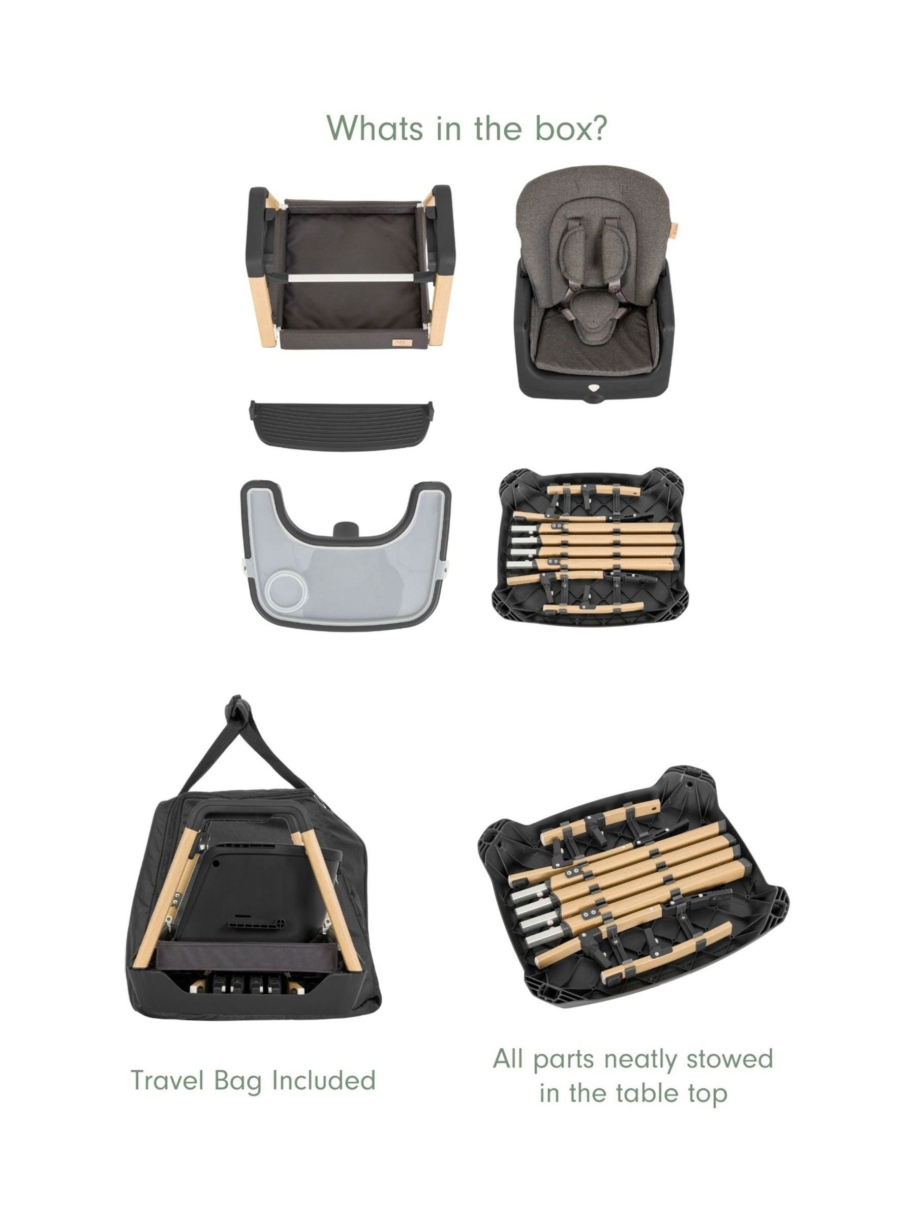 Grey and Oak Nova Highchair - Image 4 of 4