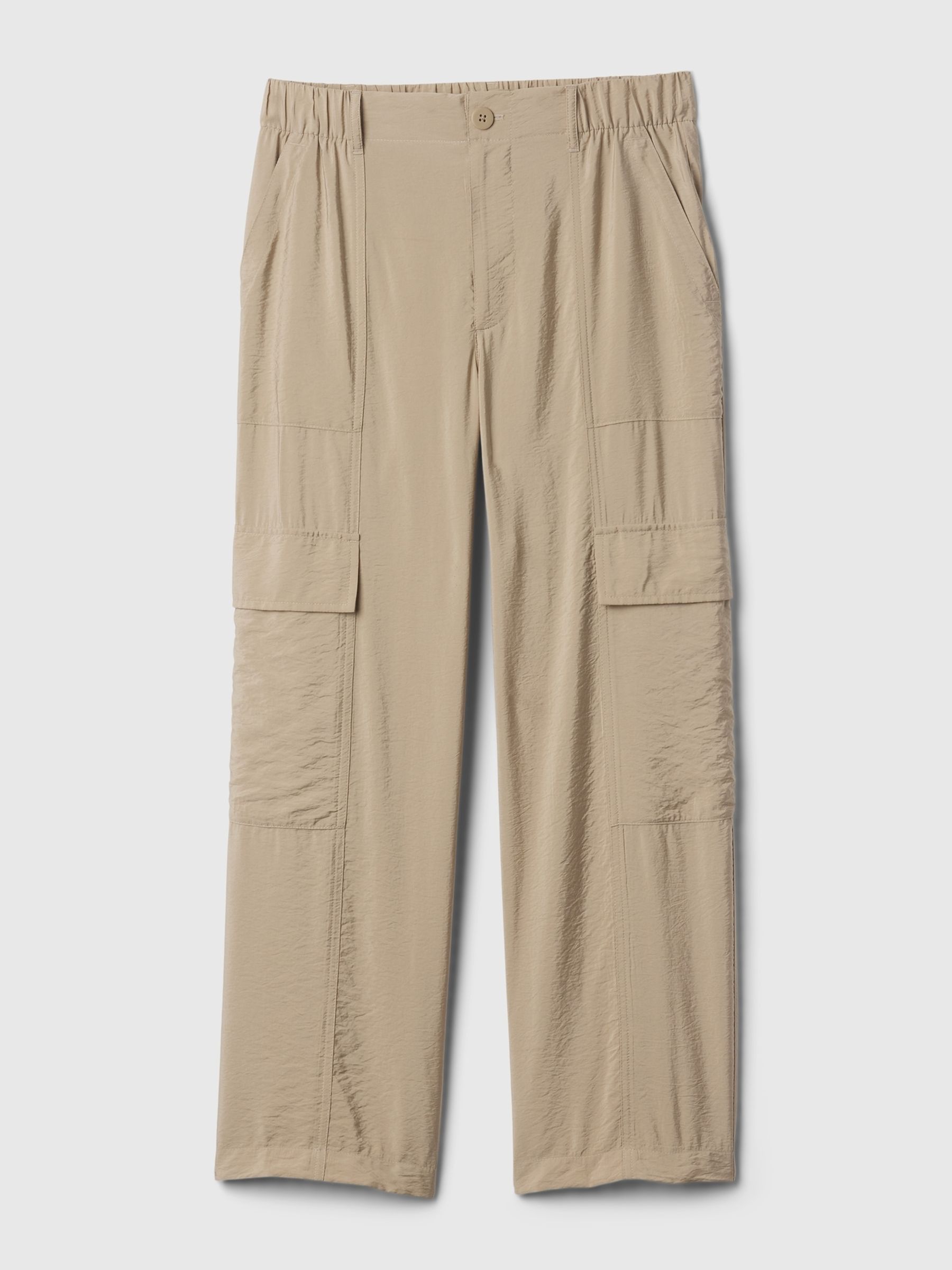 Neutral Mid Rise Cargo Trousers - Image 7 of 7