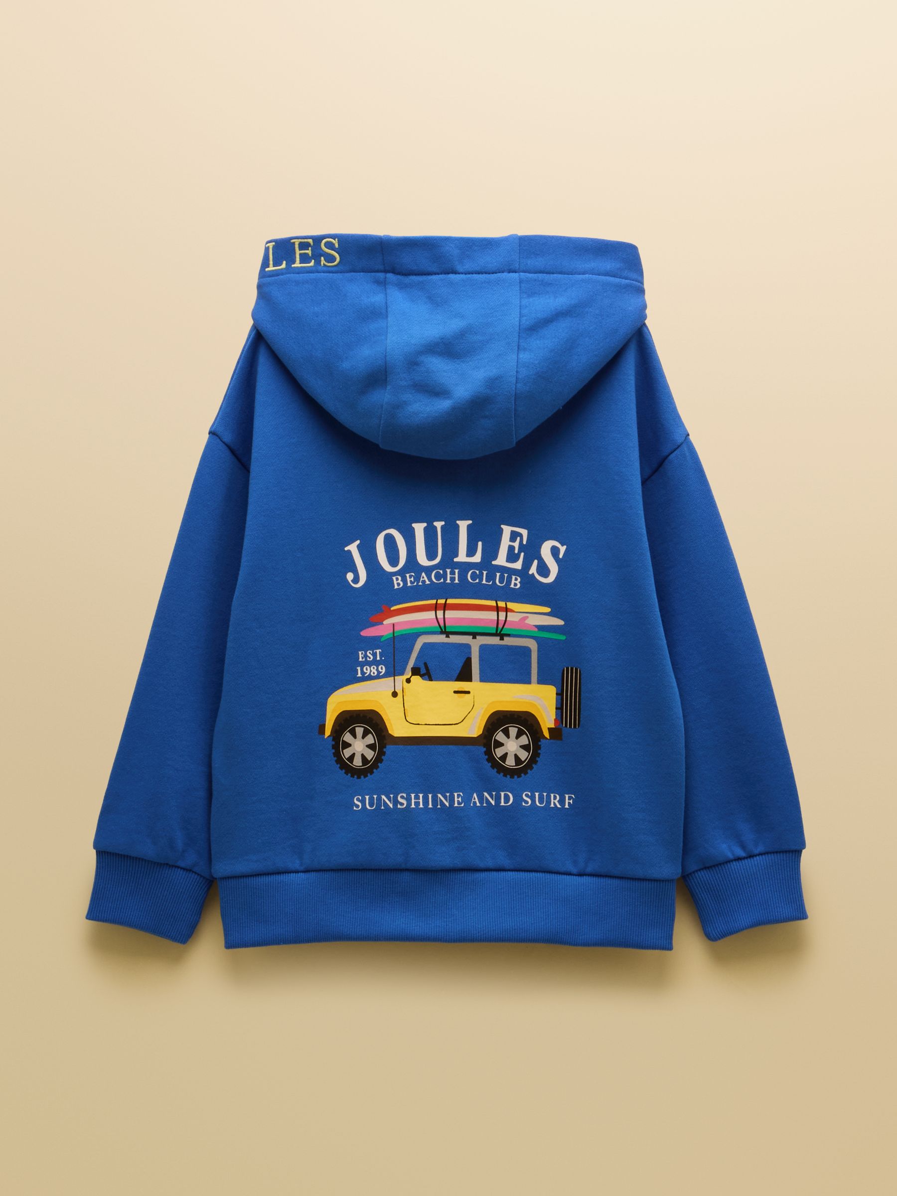 Boys' Rex Blue Zip Through Hoodie - Image 2 of 4