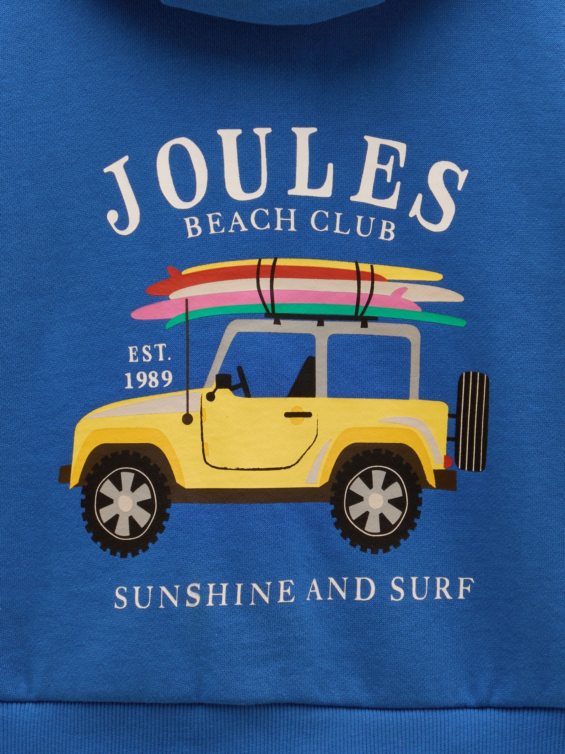 Boys' Rex Blue Zip Through Hoodie - Image 4 of 4 Boys' Rex Blue Zip Through Hoodie - Image 4 of 4