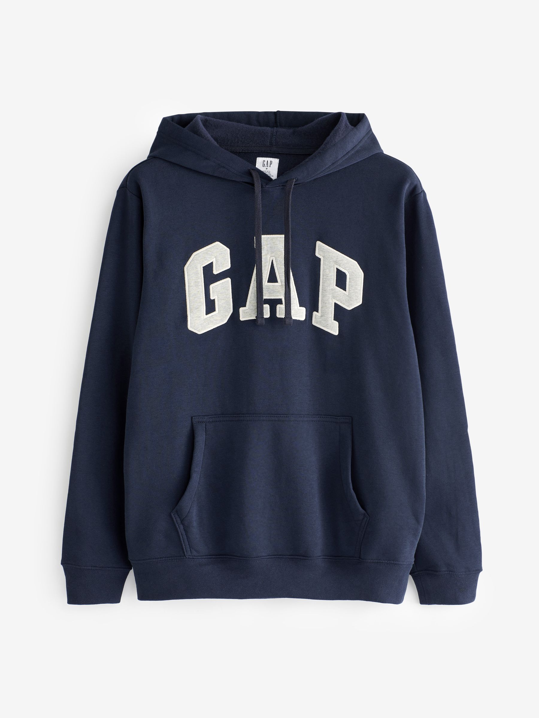 Navy Blue Logo Fleece Zip Hoodie - Image 4 of 4