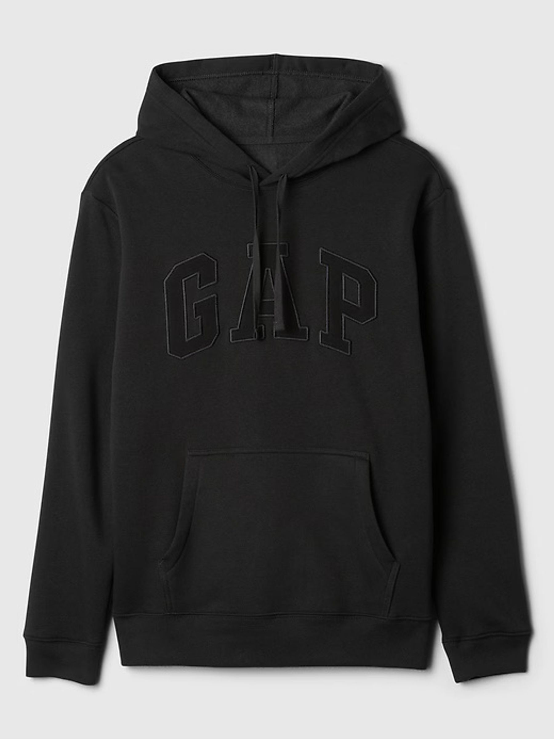 Black Logo Fleece Zip Hoodie - Image 6 of 7