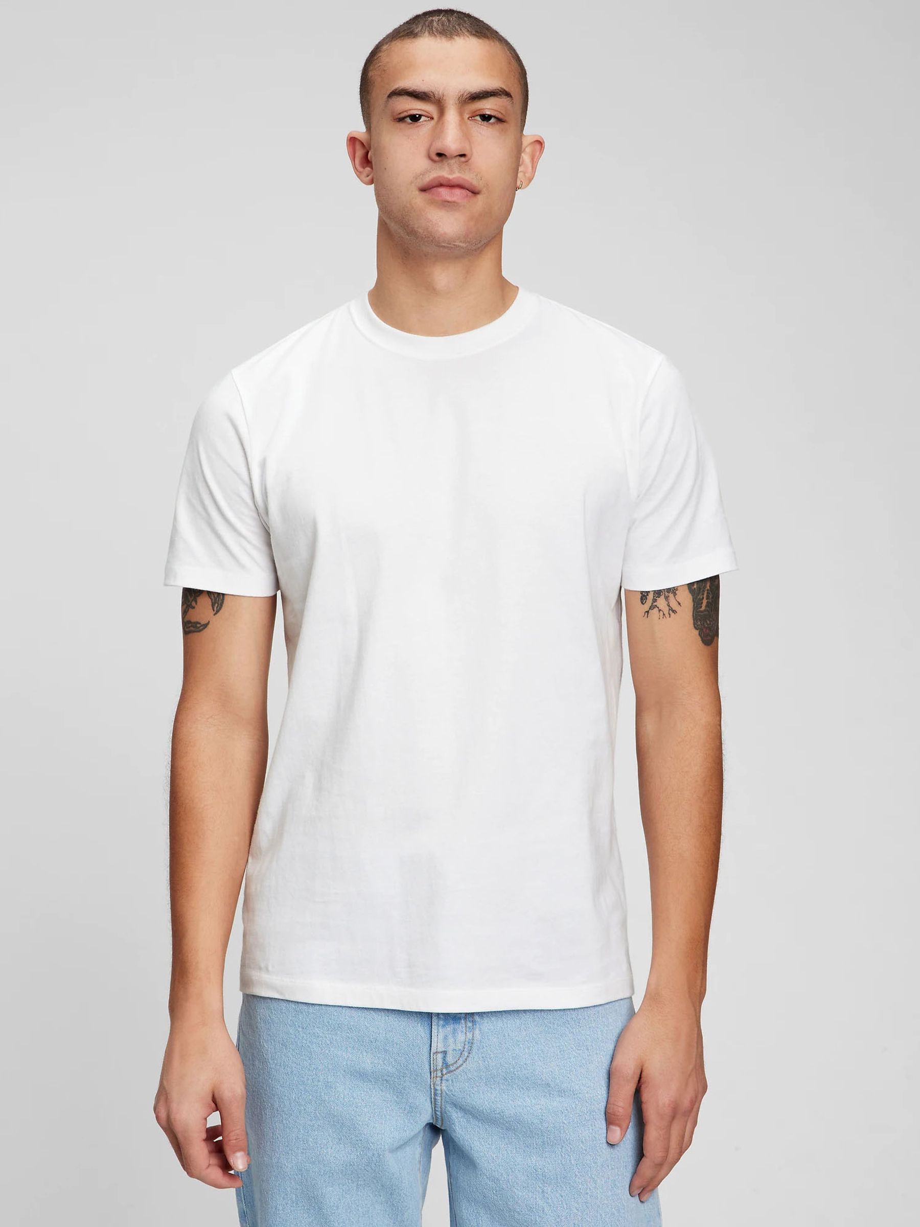 White Everyday Soft Crew Neck T-Shirt - Image 1 of 11