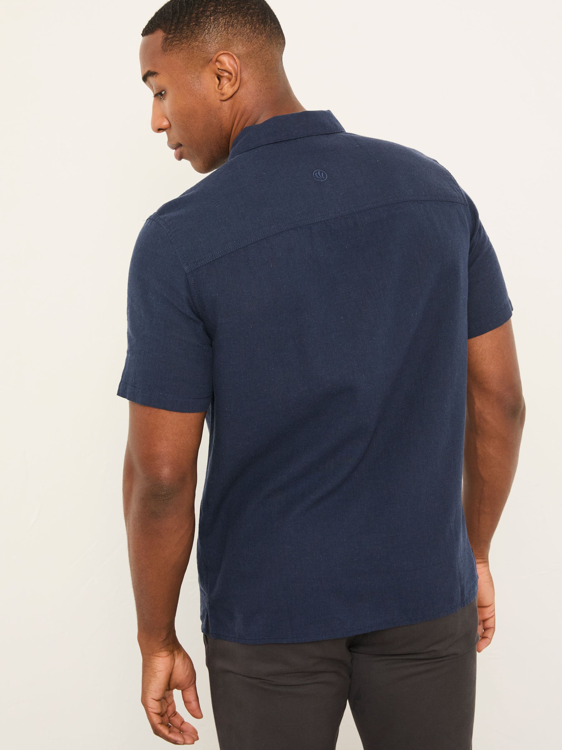 Bugle Navy Short Sleeve 1 pocket Shirt - Image 2 of 6