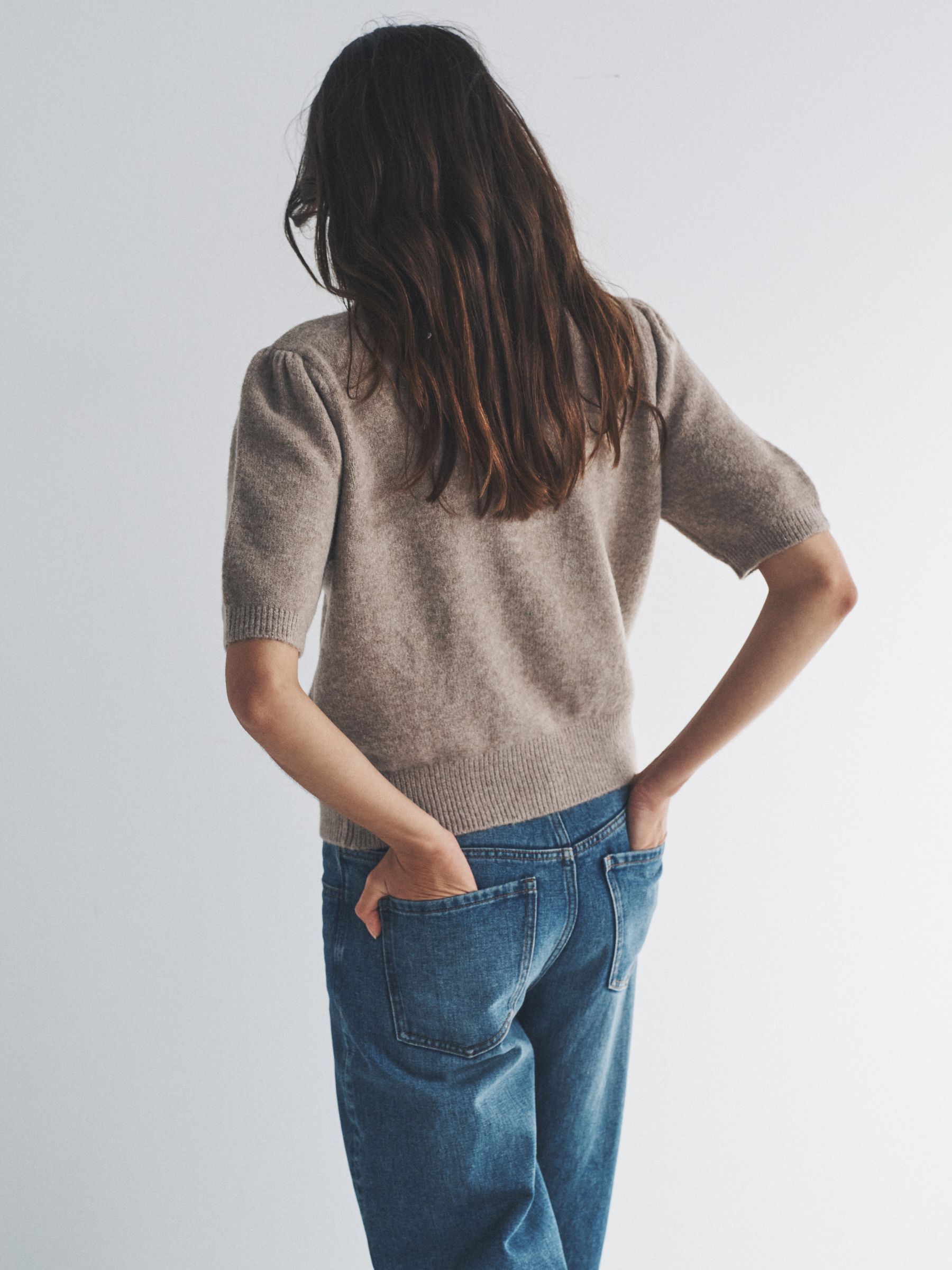 Cream/Oatmeal 2 Pack Knitted T-Shirts - Image 3 of 6