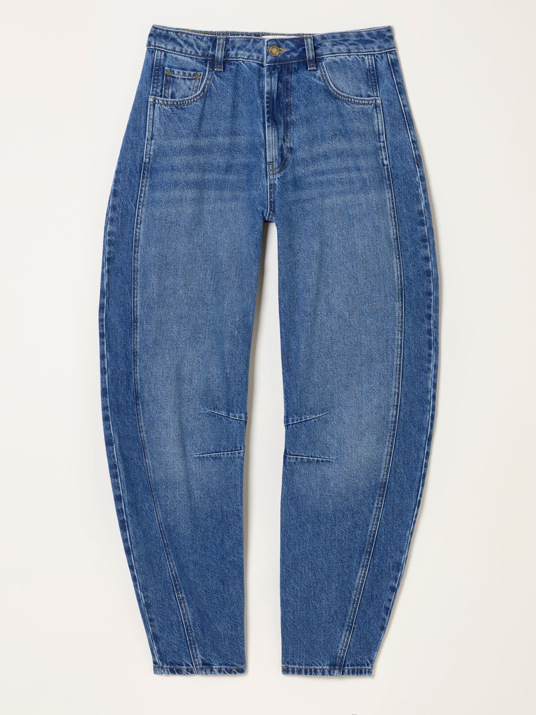 Horseshoe Blue Denim Taper Leg Jeans - Image 8 of 9