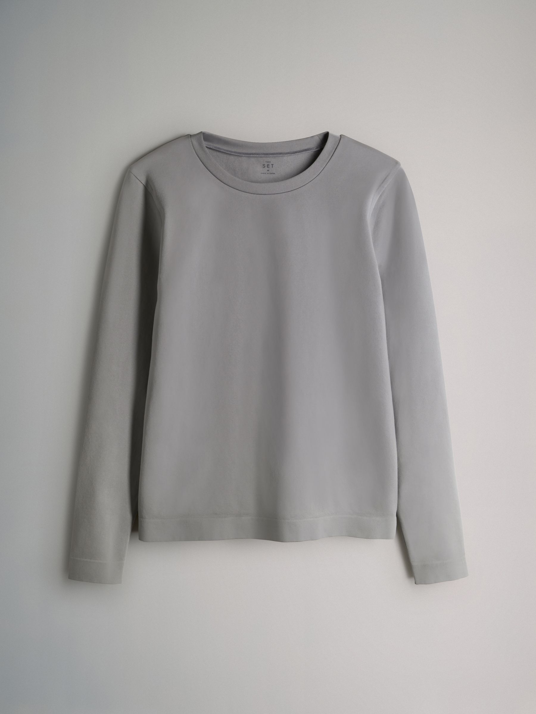 3 Pack Active Long Sleeve Smoothing T-Shirt Black/Charcoal/Grey - Image 2 of 6