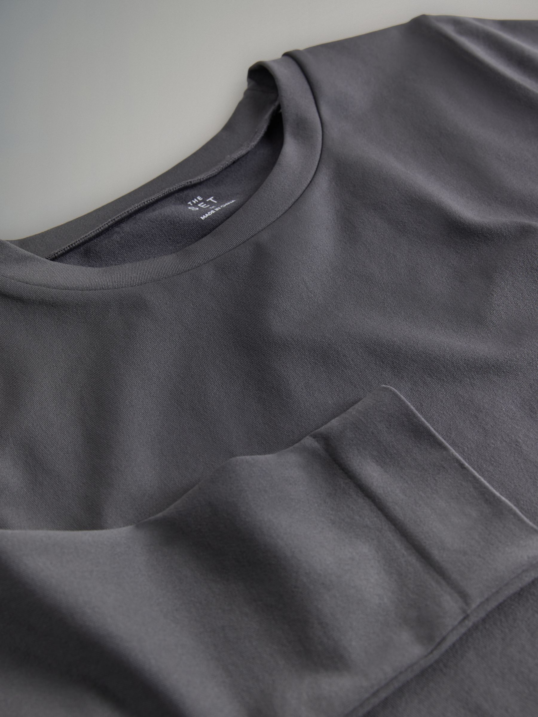 3 Pack Active Long Sleeve Smoothing T-Shirt Black/Charcoal/Grey - Image 5 of 6