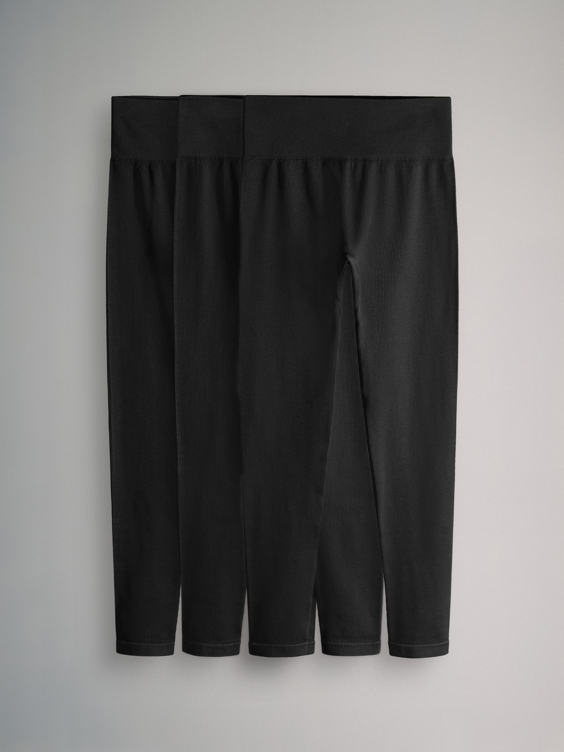 Black 3 Pack Active Ribbed Legging - Image 1 of 4