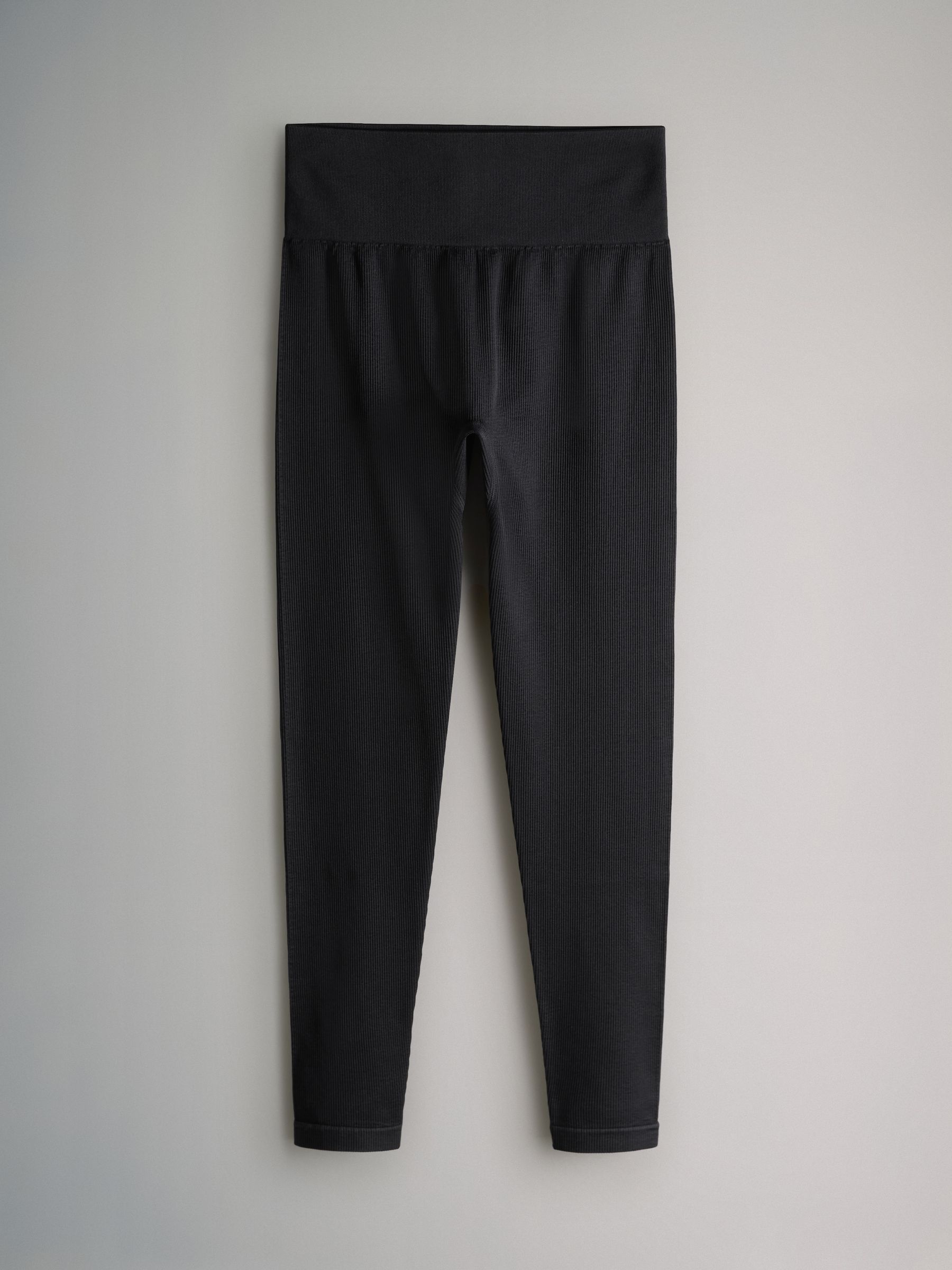 Black 3 Pack Active Ribbed Legging - Image 2 of 4