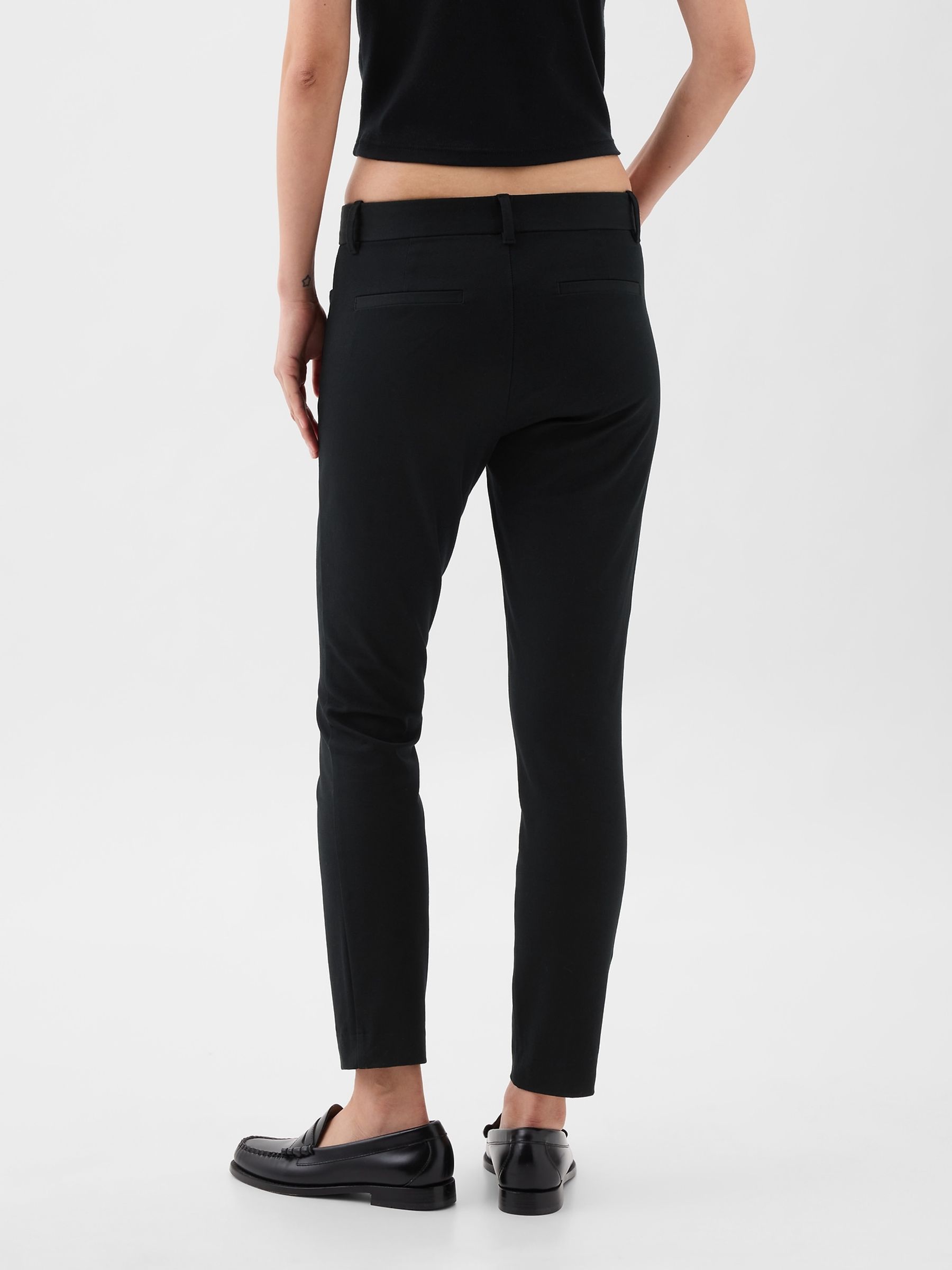 Black Skinny Ankle Trousers in Bi-Stretch - Image 2 of 7 Black Skinny Ankle Trousers in Bi-Stretch - Image 2 of 7