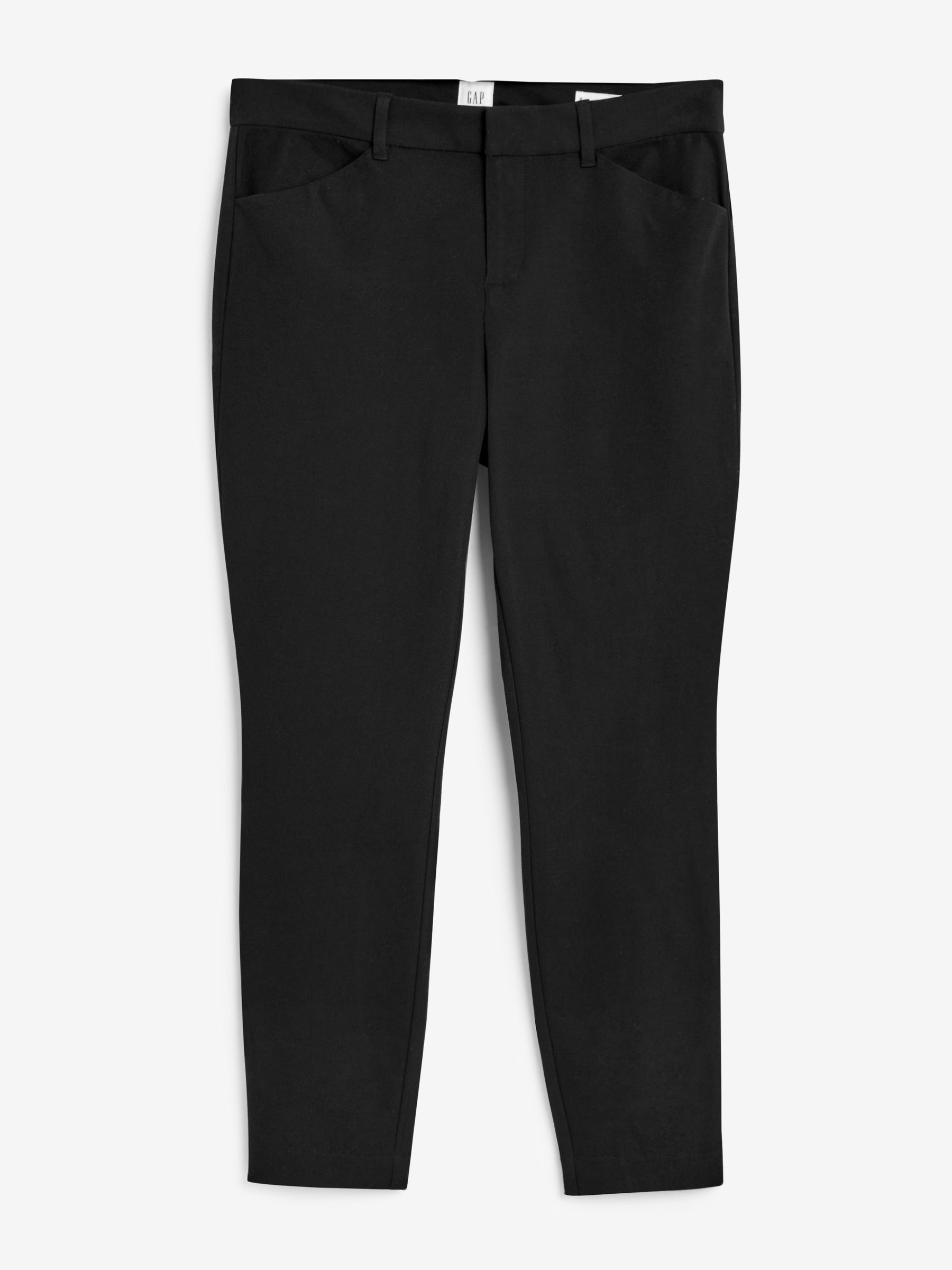 Black Skinny Ankle Trousers in Bi-Stretch - Image 6 of 7
