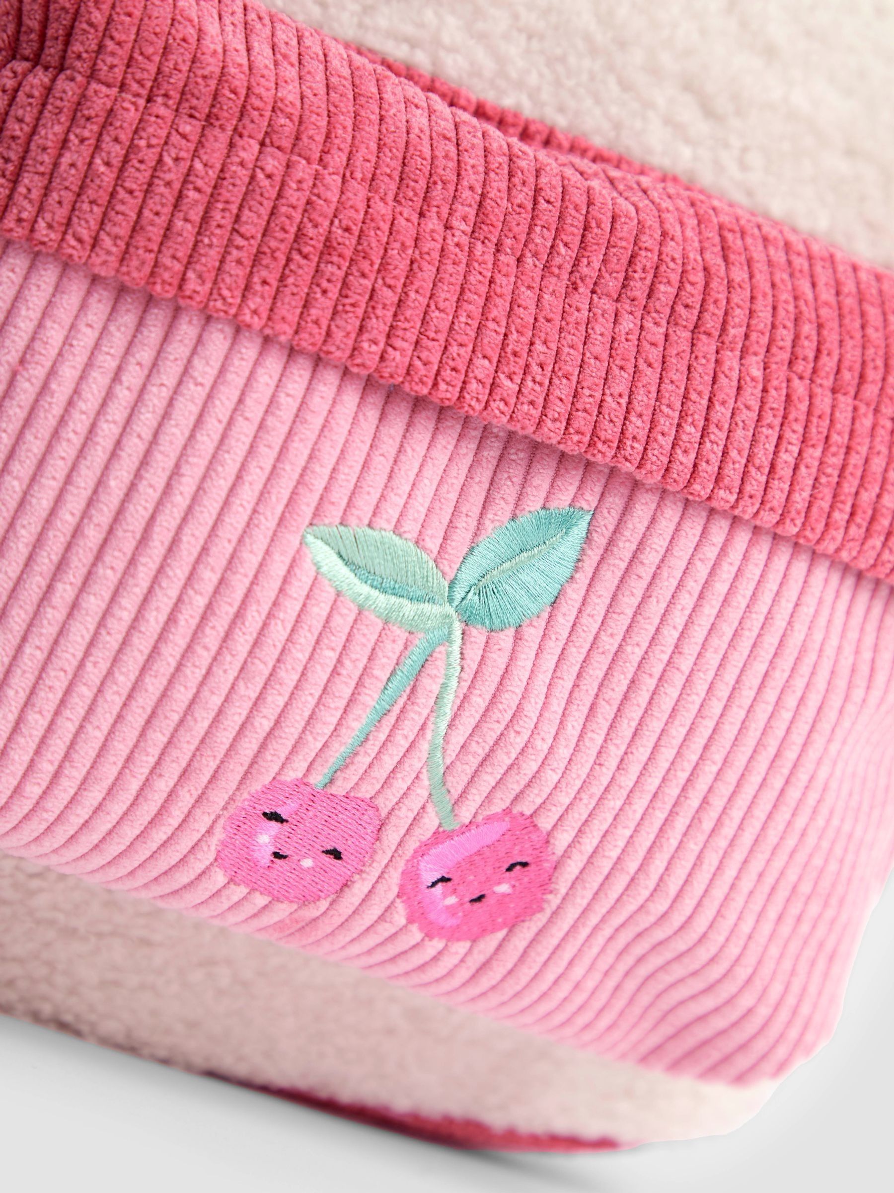 Pink Cherry Borg Colour Block Medium Backpack - Image 5 of 7