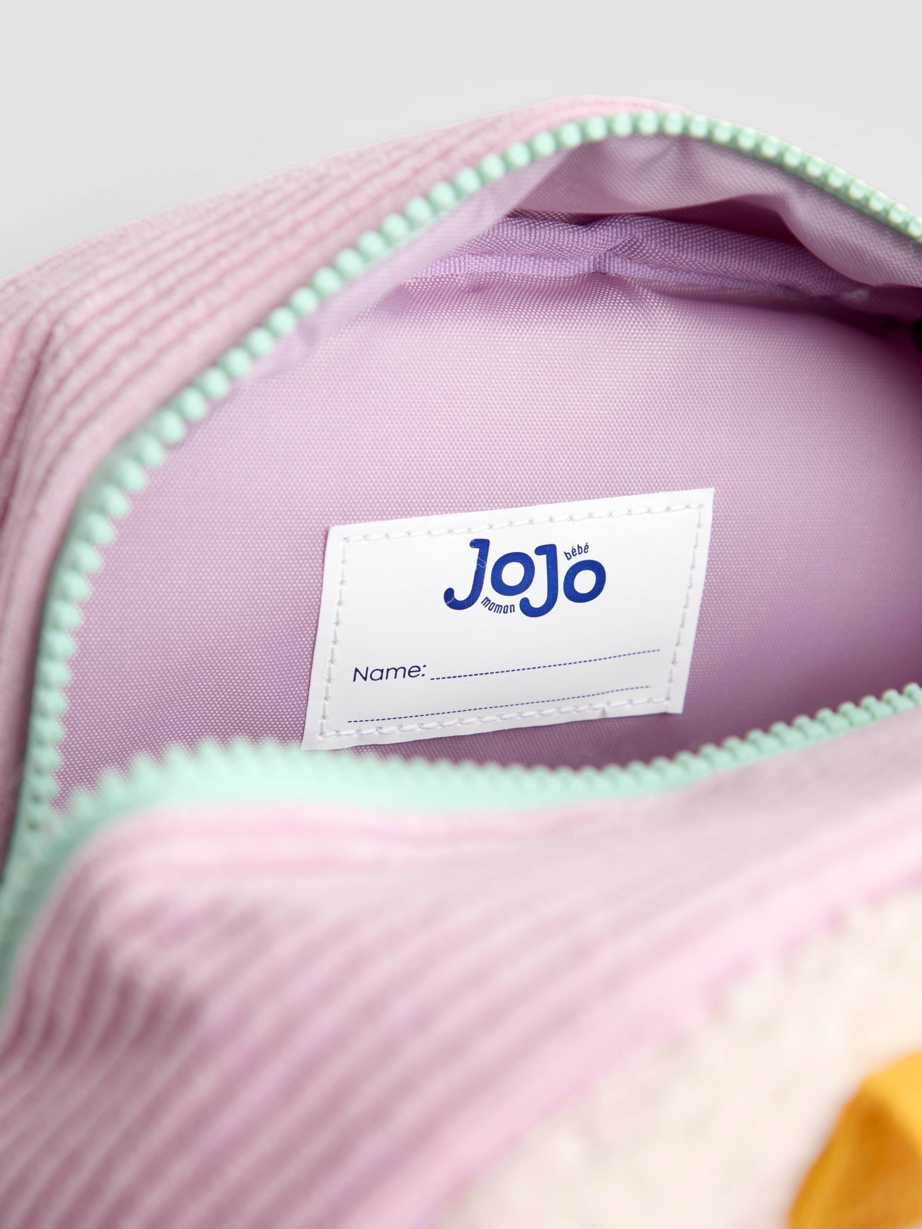 Pink Cherry Borg Colour Block Medium Backpack - Image 8 of 8 Pink Cherry Borg Colour Block Medium Backpack - Image 8 of 8