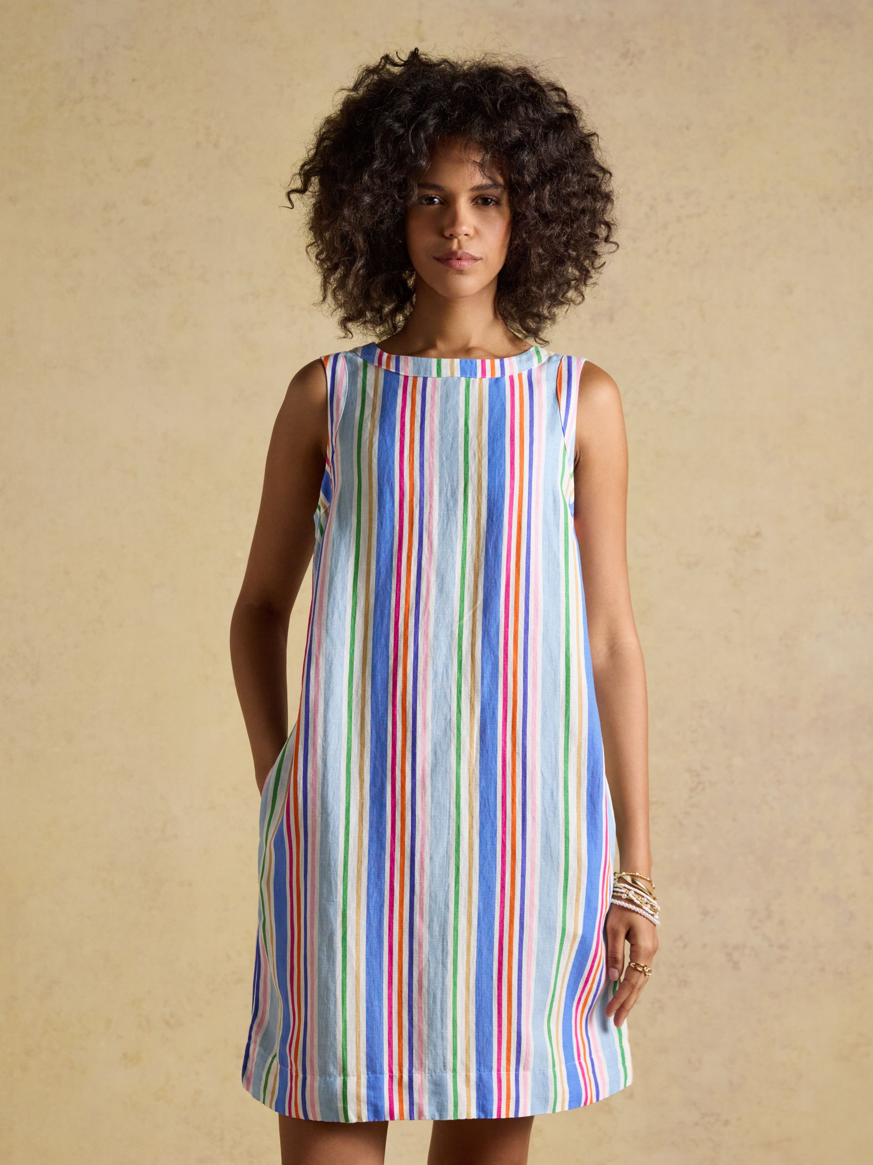 Delphine Multi Striped Shift Dress - Image 1 of 10
