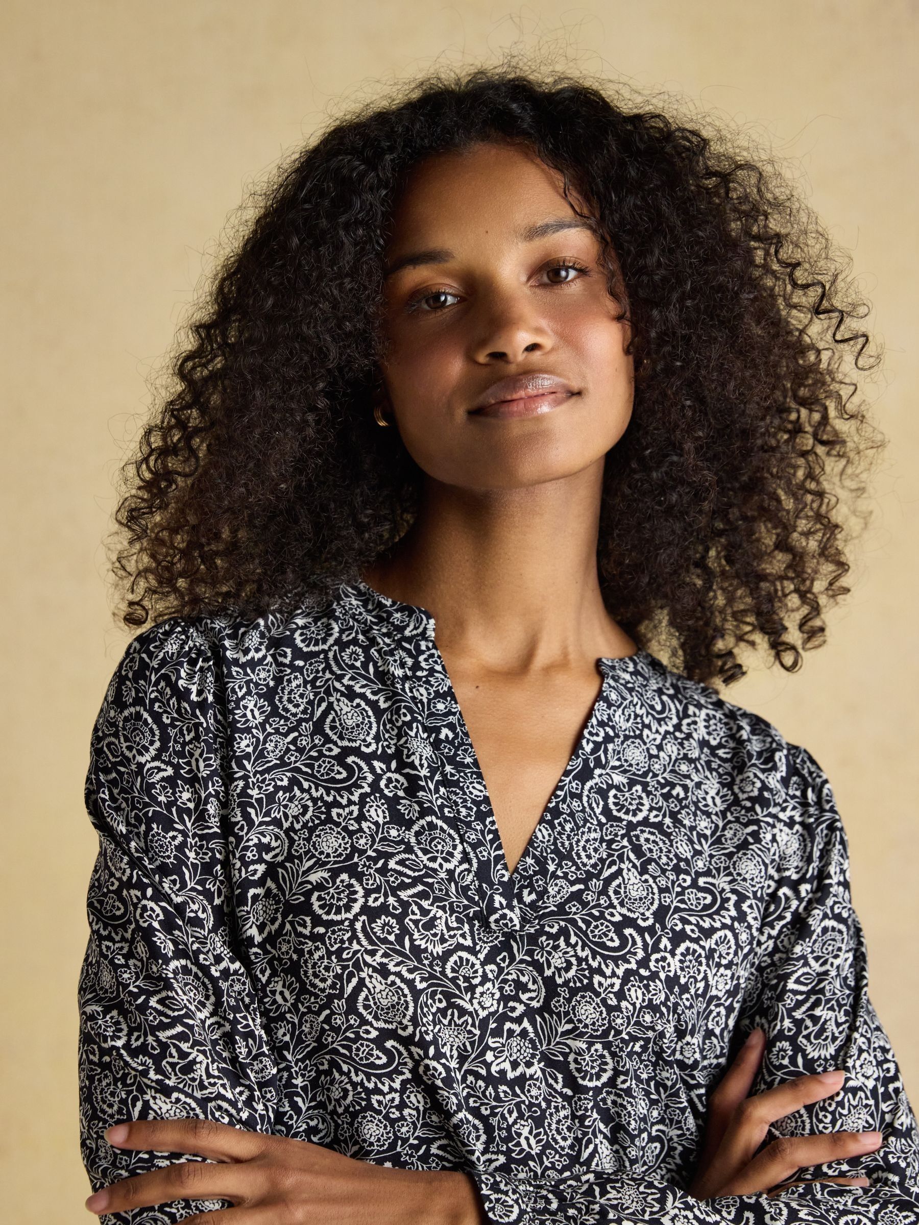 Scarlet Black Floral Woven Dropped Waist Dress - Image 5 of 7