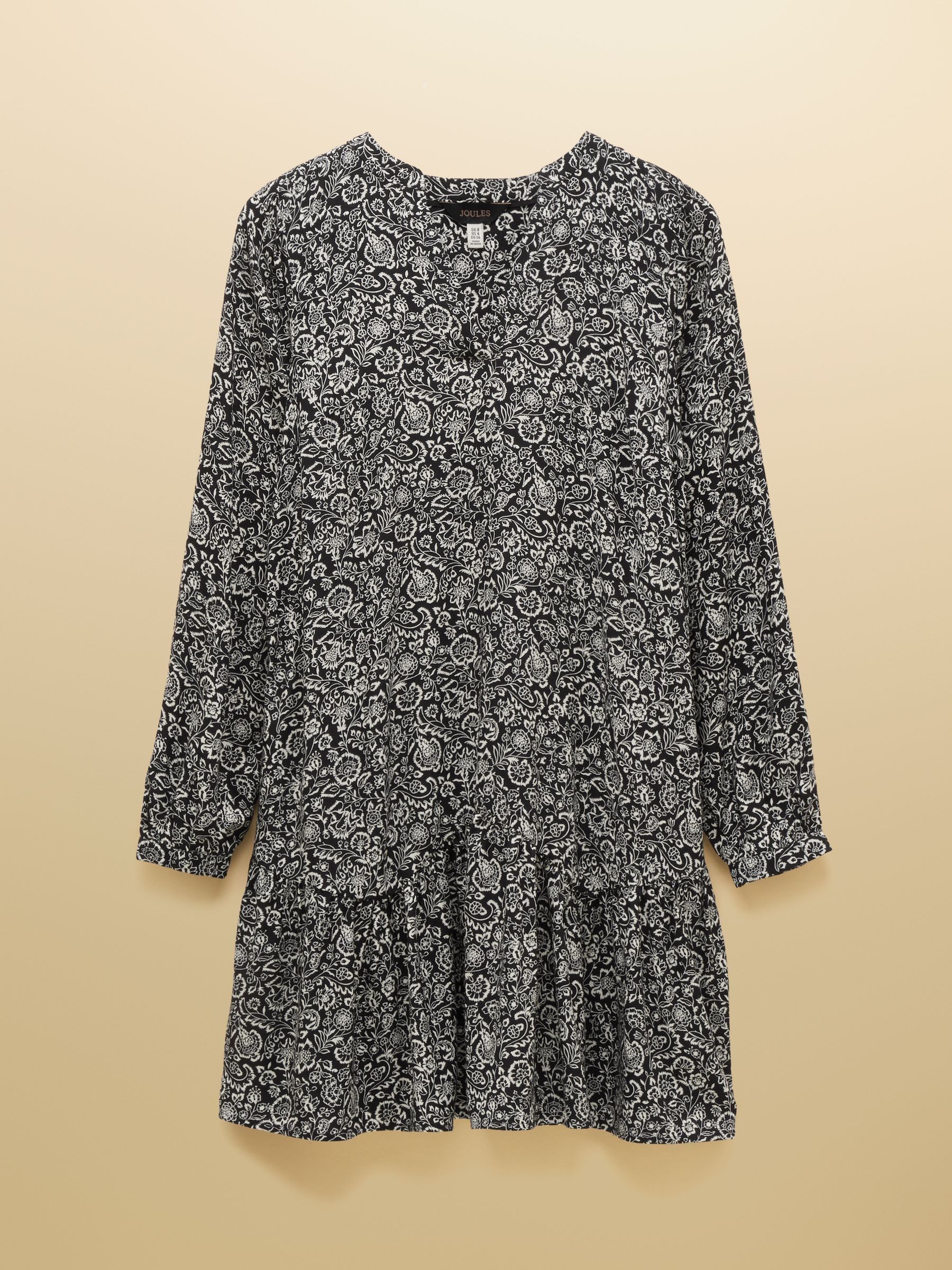 Scarlet Black Floral Woven Dropped Waist Dress - Image 7 of 7