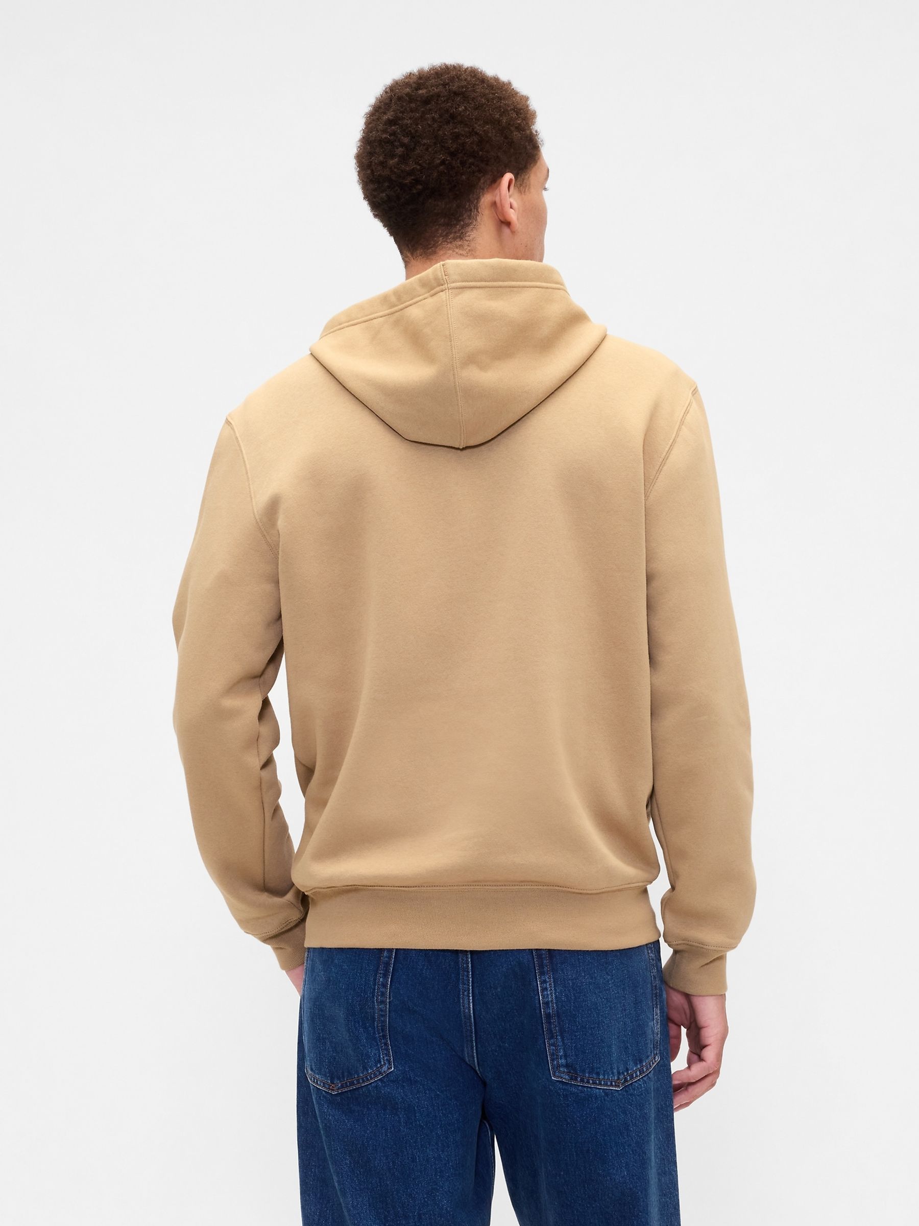 Brown Relaxed Logo Zip Hoodie - Image 2 of 4