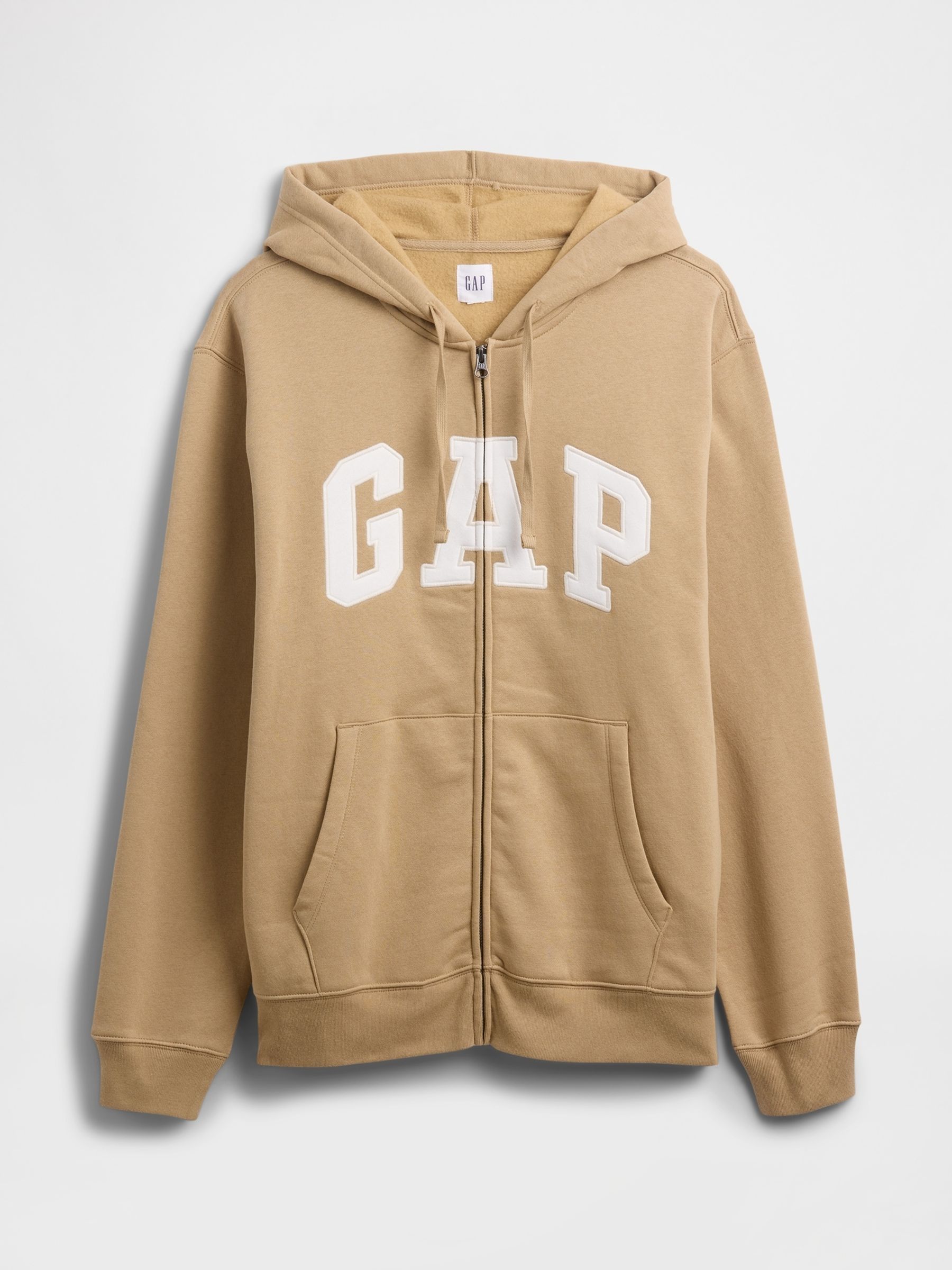 Brown Relaxed Logo Zip Hoodie - Image 4 of 4