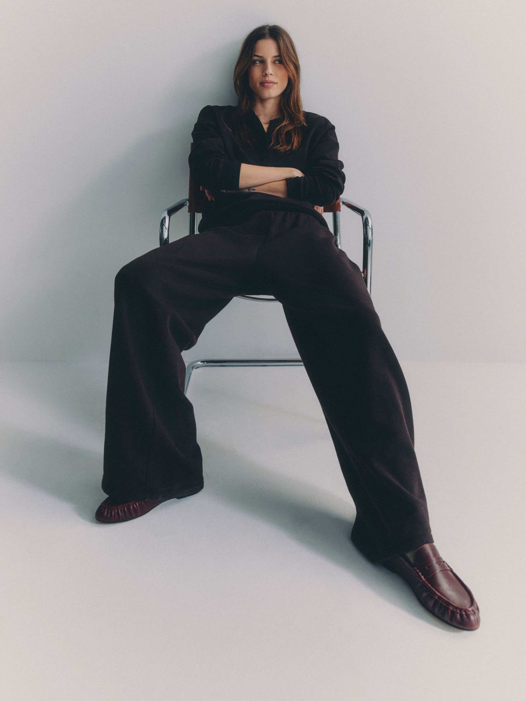 Black/Chocolate Brown/Cream 3 Pack Henley Sweatshirts - Image 3 of 6