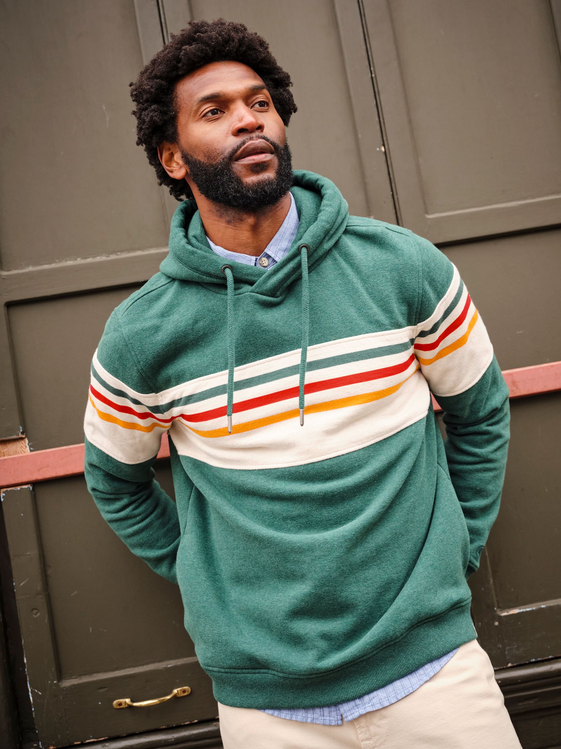 Brooke Jade Green Overhead Cut and Sew Hoodie - Image 1 of 7