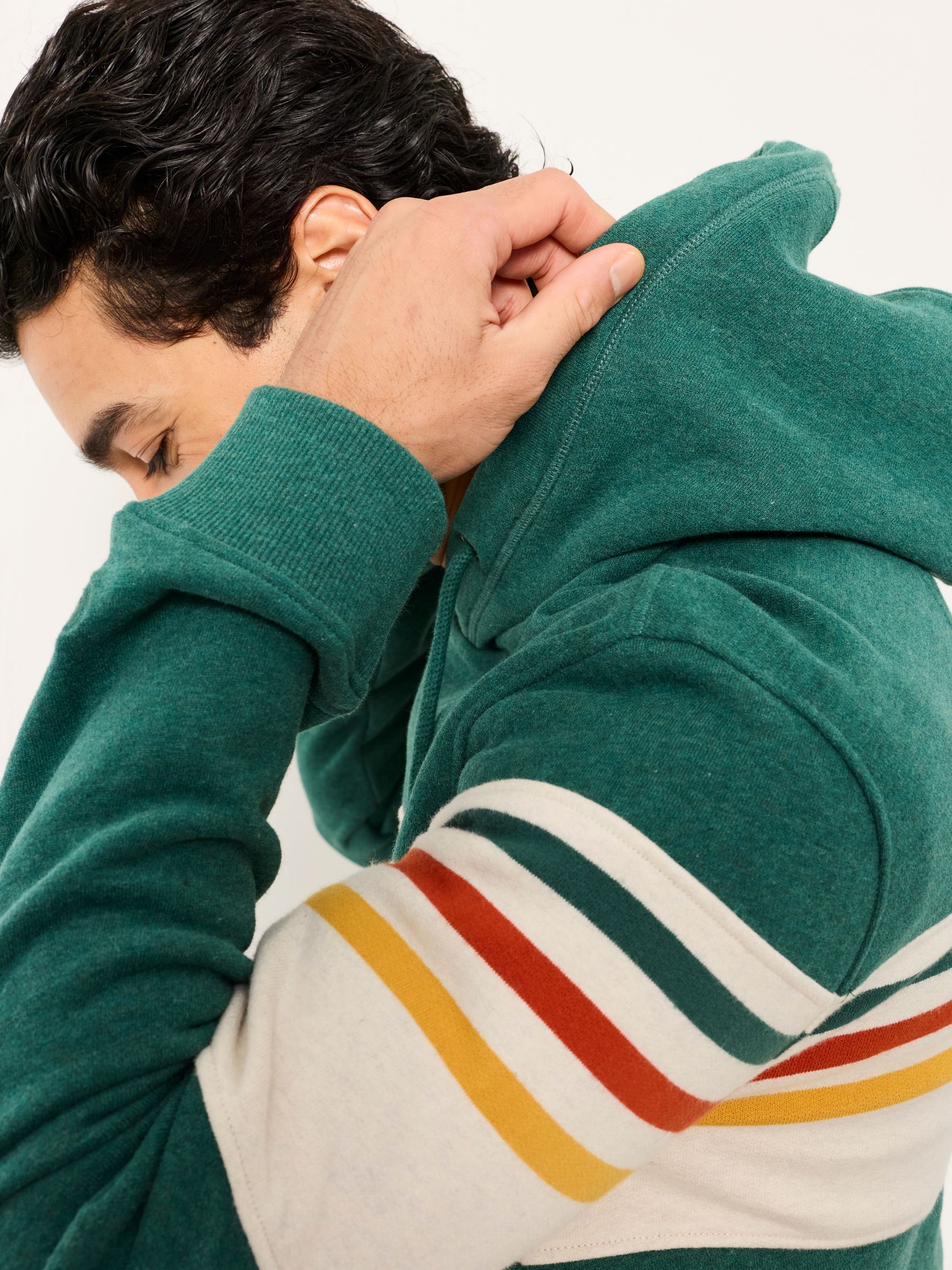 Brooke Jade Green Overhead Cut and Sew Hoodie - Image 5 of 7