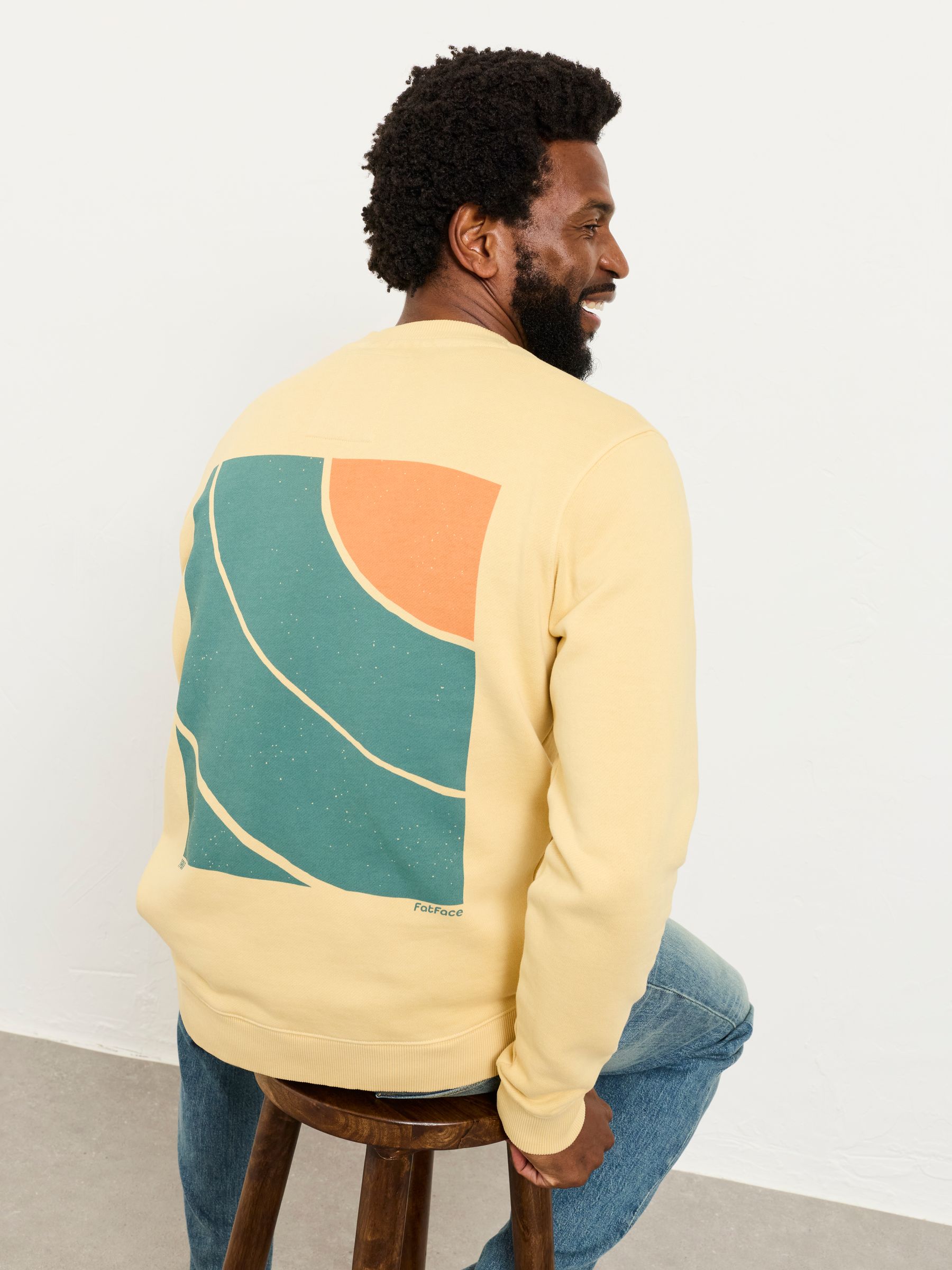 Brooke Natural Graphic Crew Sweat - Image 2 of 7