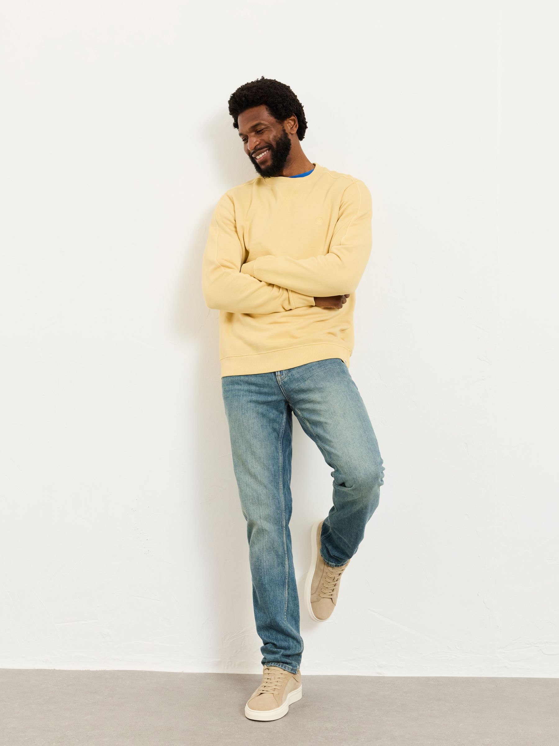 Brooke Yellow Graphic Crew Sweat | FatFace USA