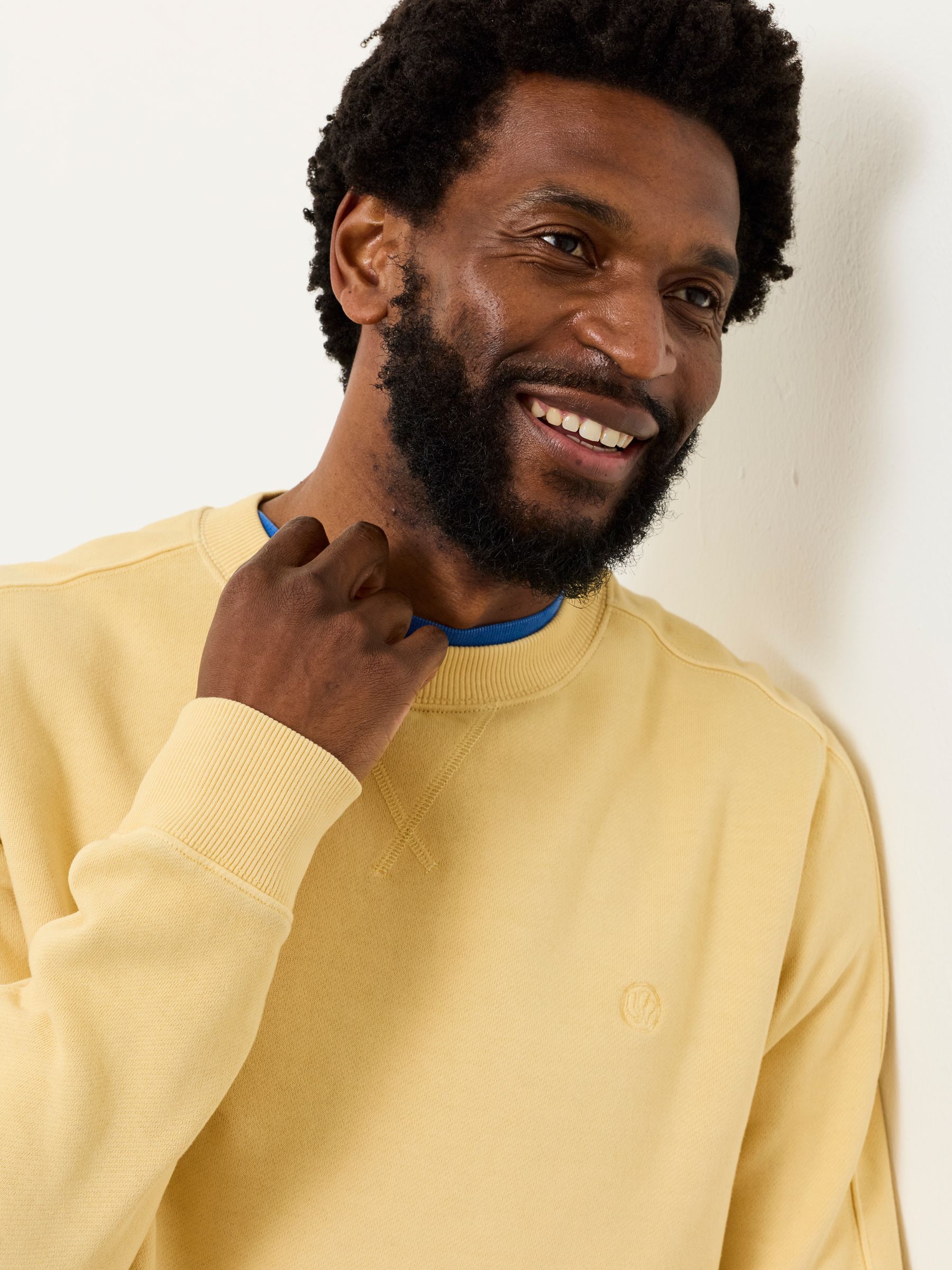 Brooke Yellow Graphic Crew Sweat | FatFace USA
