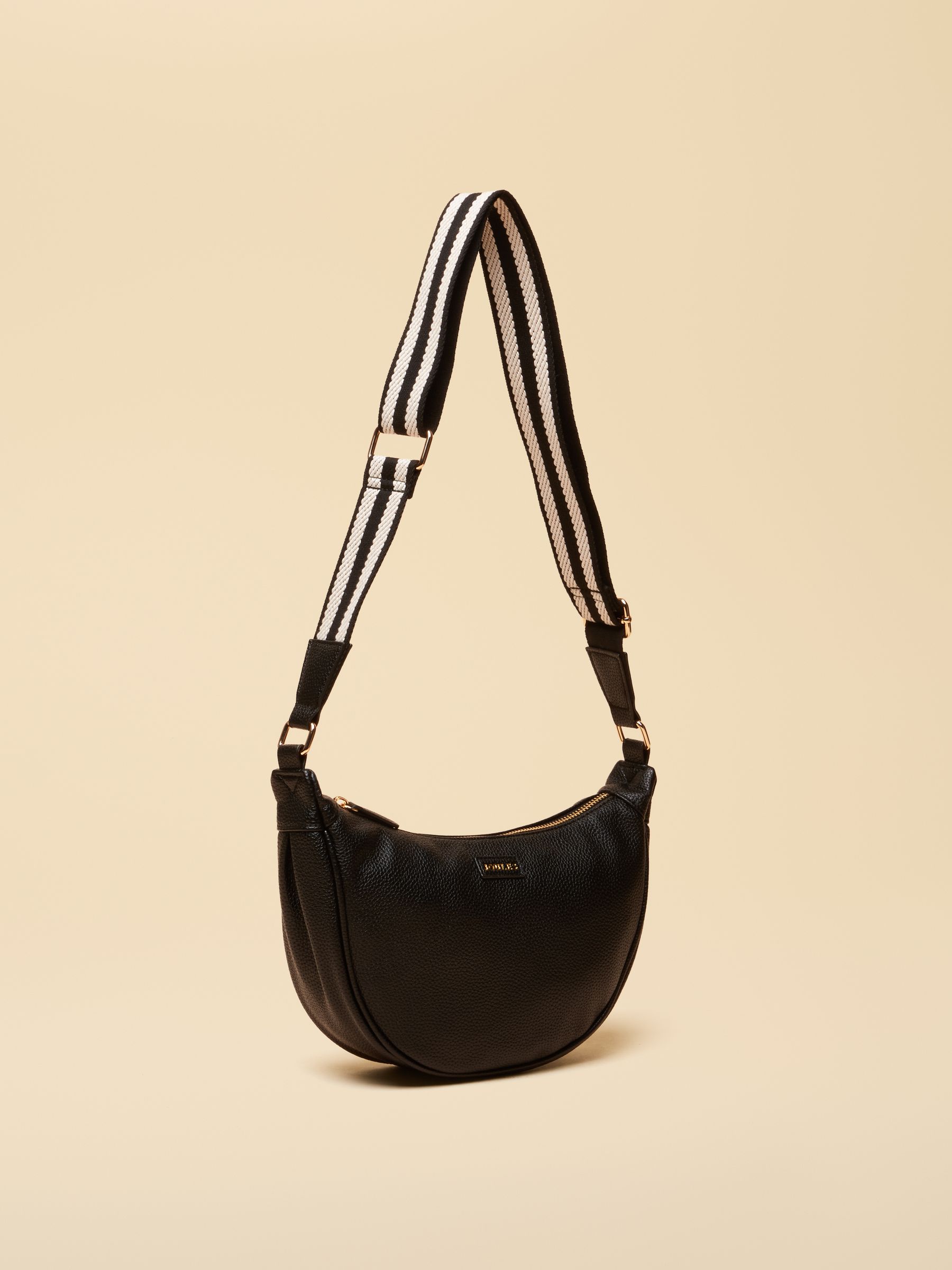 Jade Black Half Moon Adjustable Cross Body Bag - Image 2 of 8
