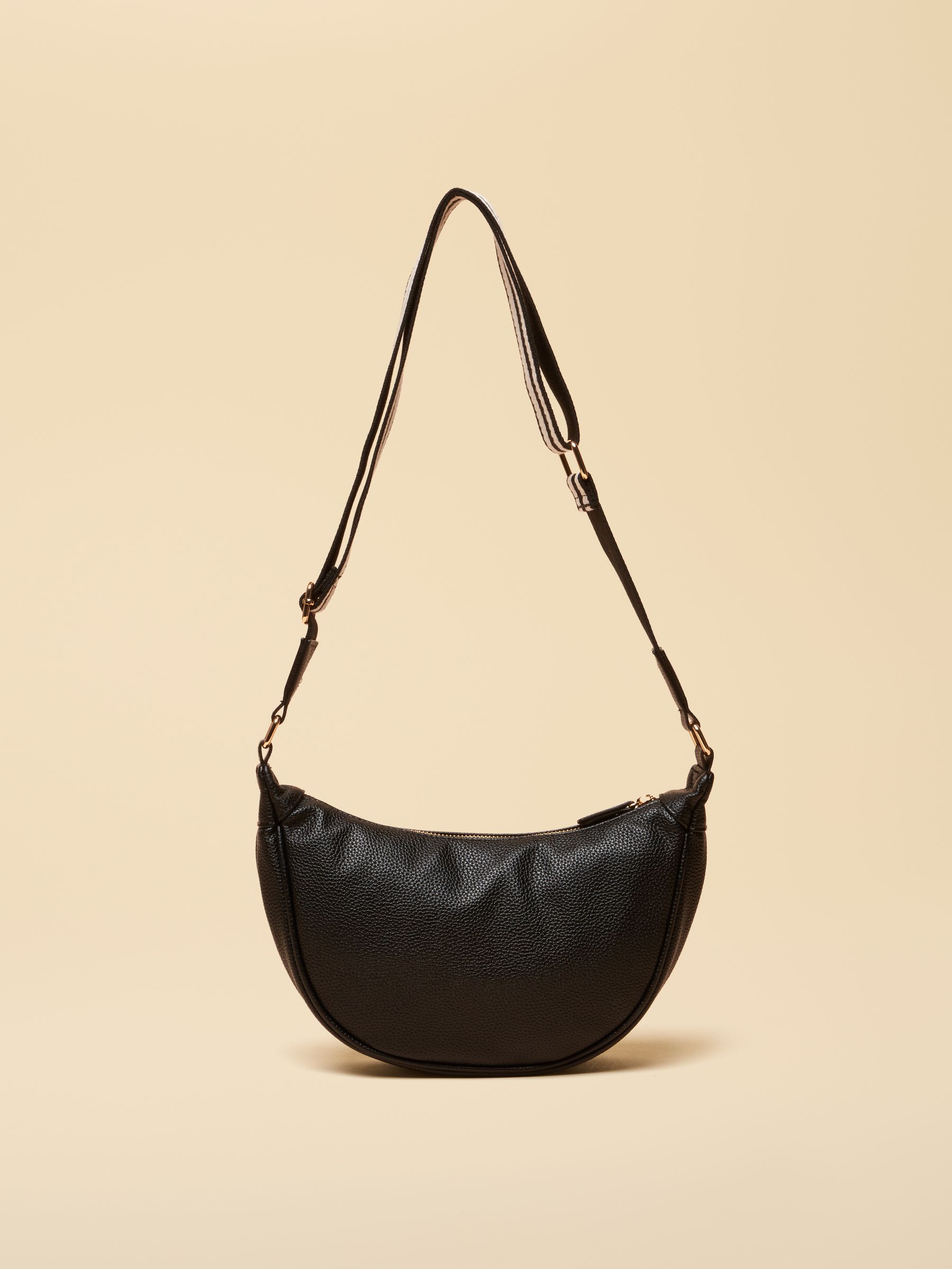 Jade Black Half Moon Adjustable Cross Body Bag - Image 3 of 8