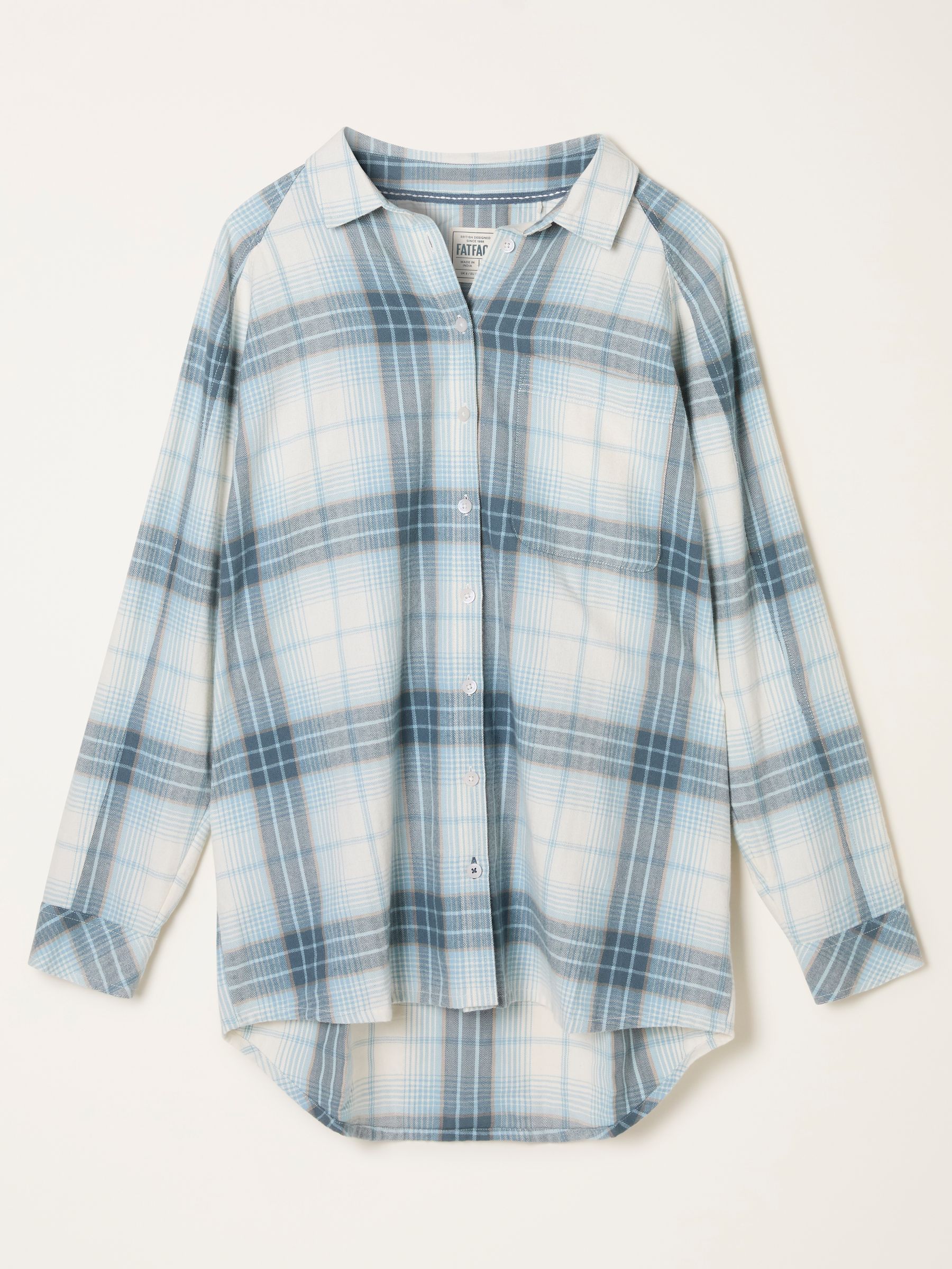 Bessie Blue Petite Check Shirt - Image 5 of 5