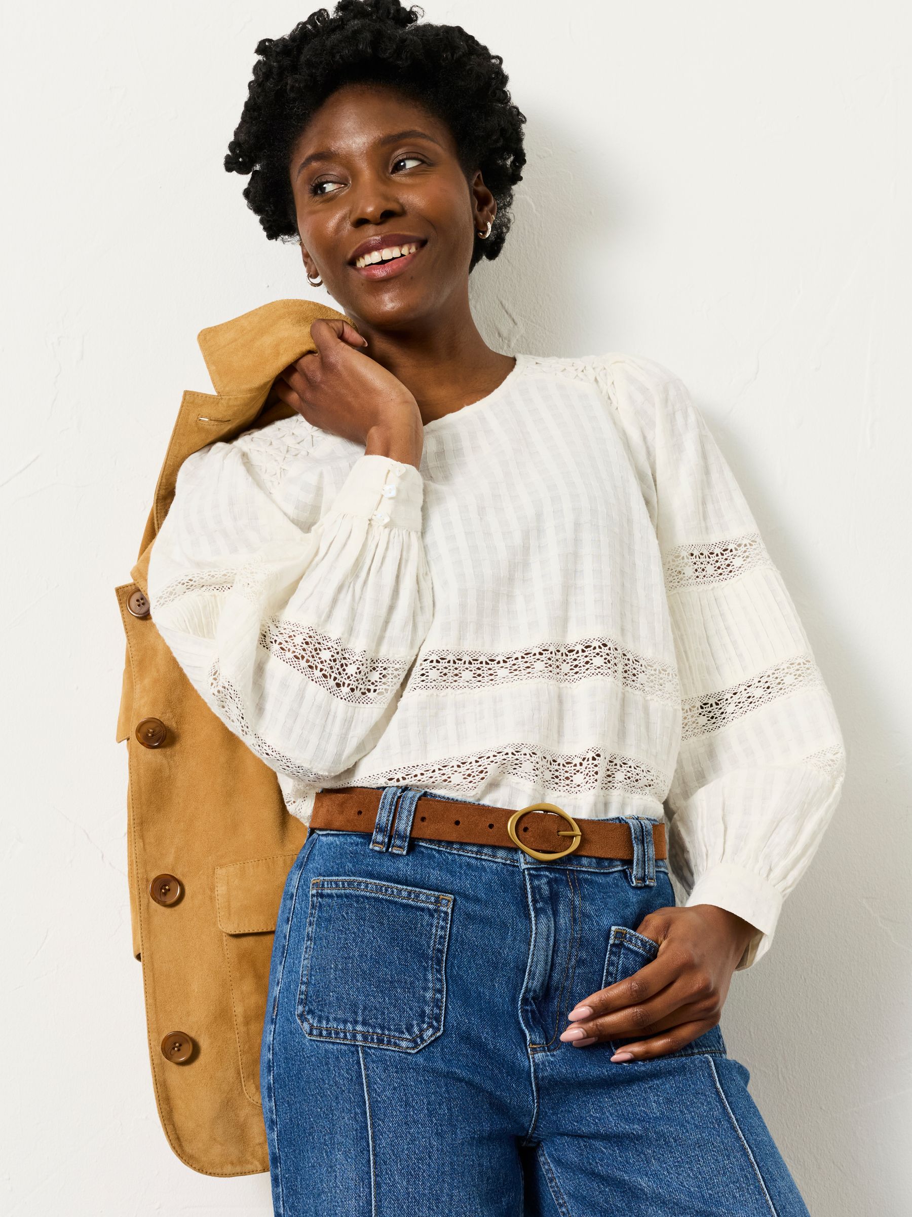 Honey Ivory Petite Blouse - Image 1 of 7