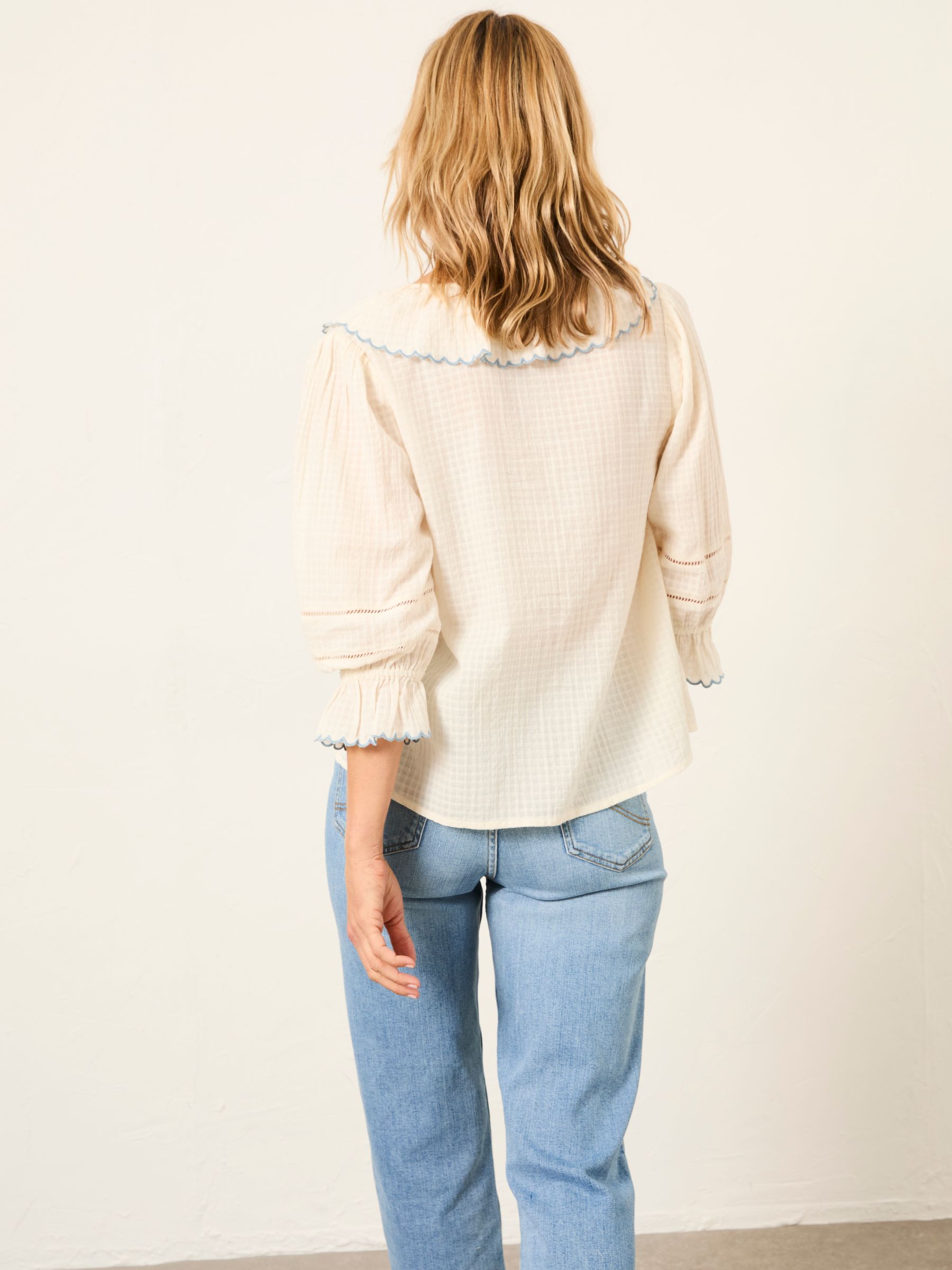 Carly White Petite Blouse - Image 2 of 5