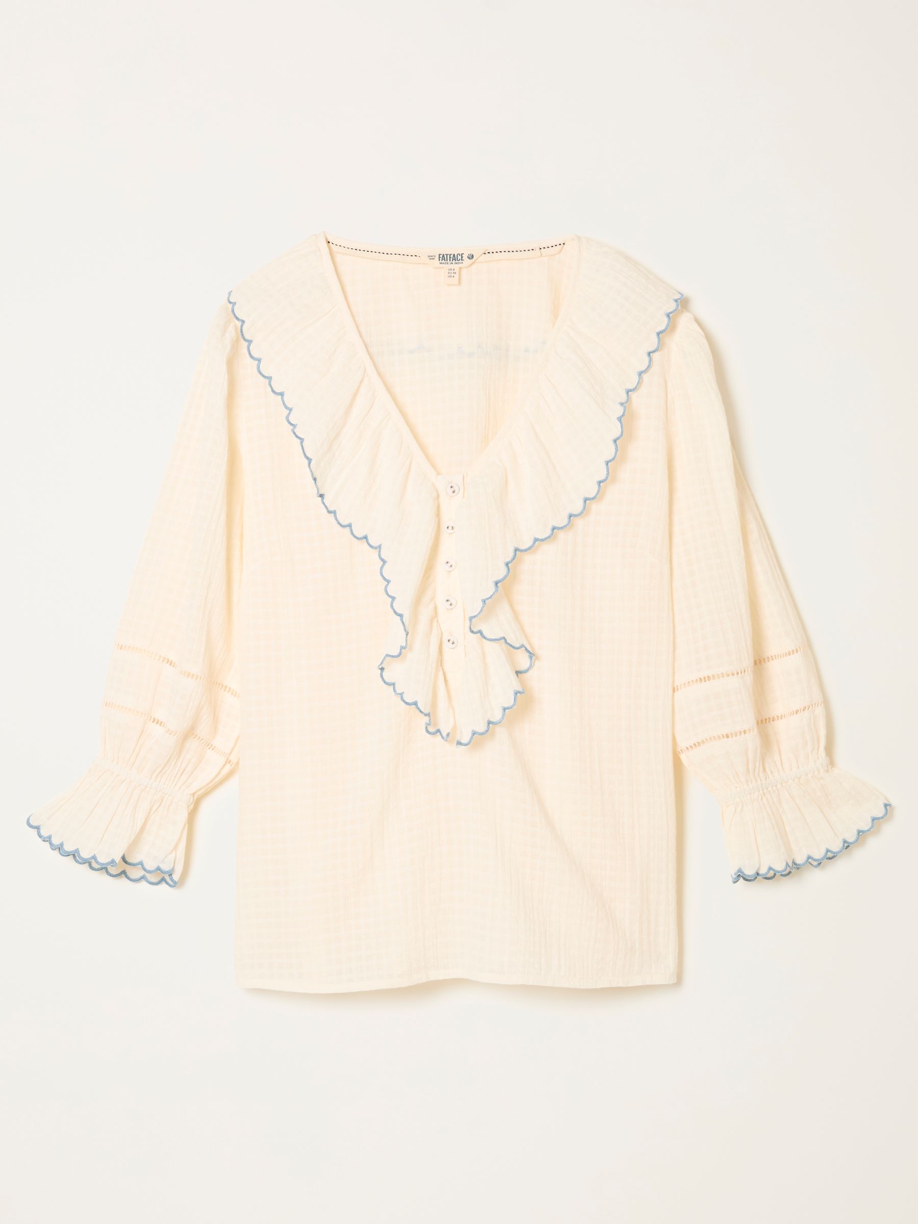 Carly White Petite Blouse - Image 5 of 5