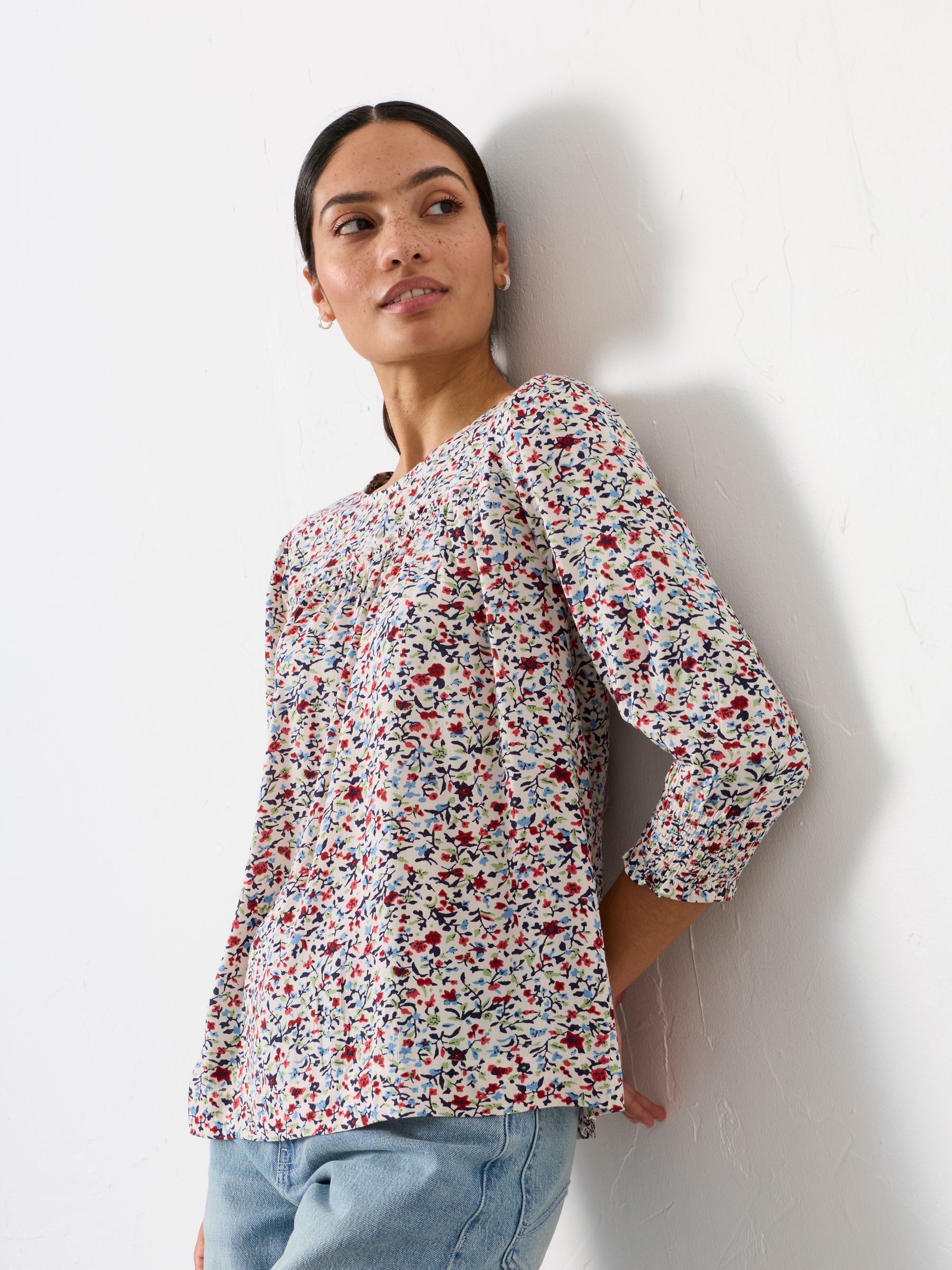 Shelly Multi Ditsy Petite Blouse - Image 1 of 6