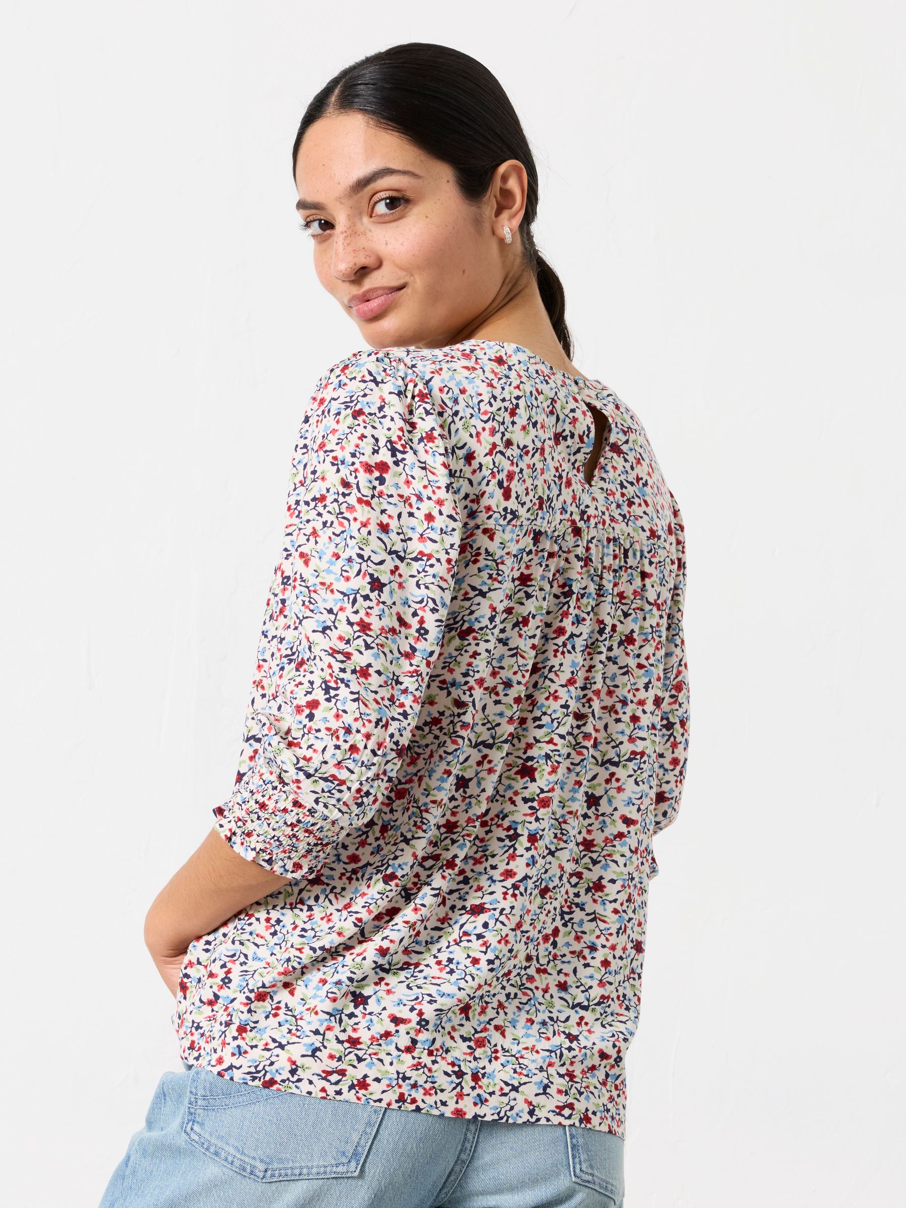 Shelly Multi Ditsy Petite Blouse - Image 2 of 6