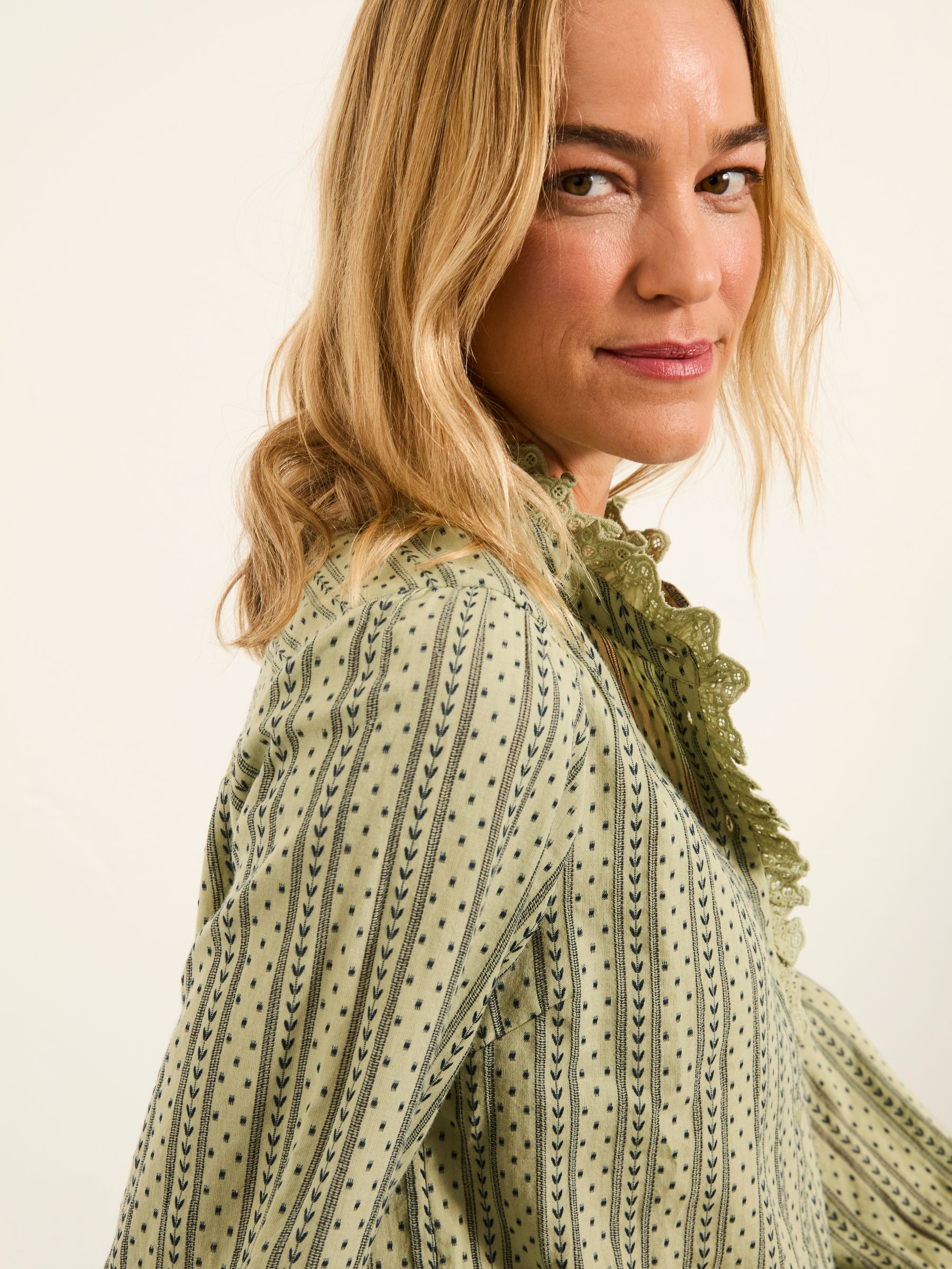 Pia Green Petite Blouse - Image 3 of 5