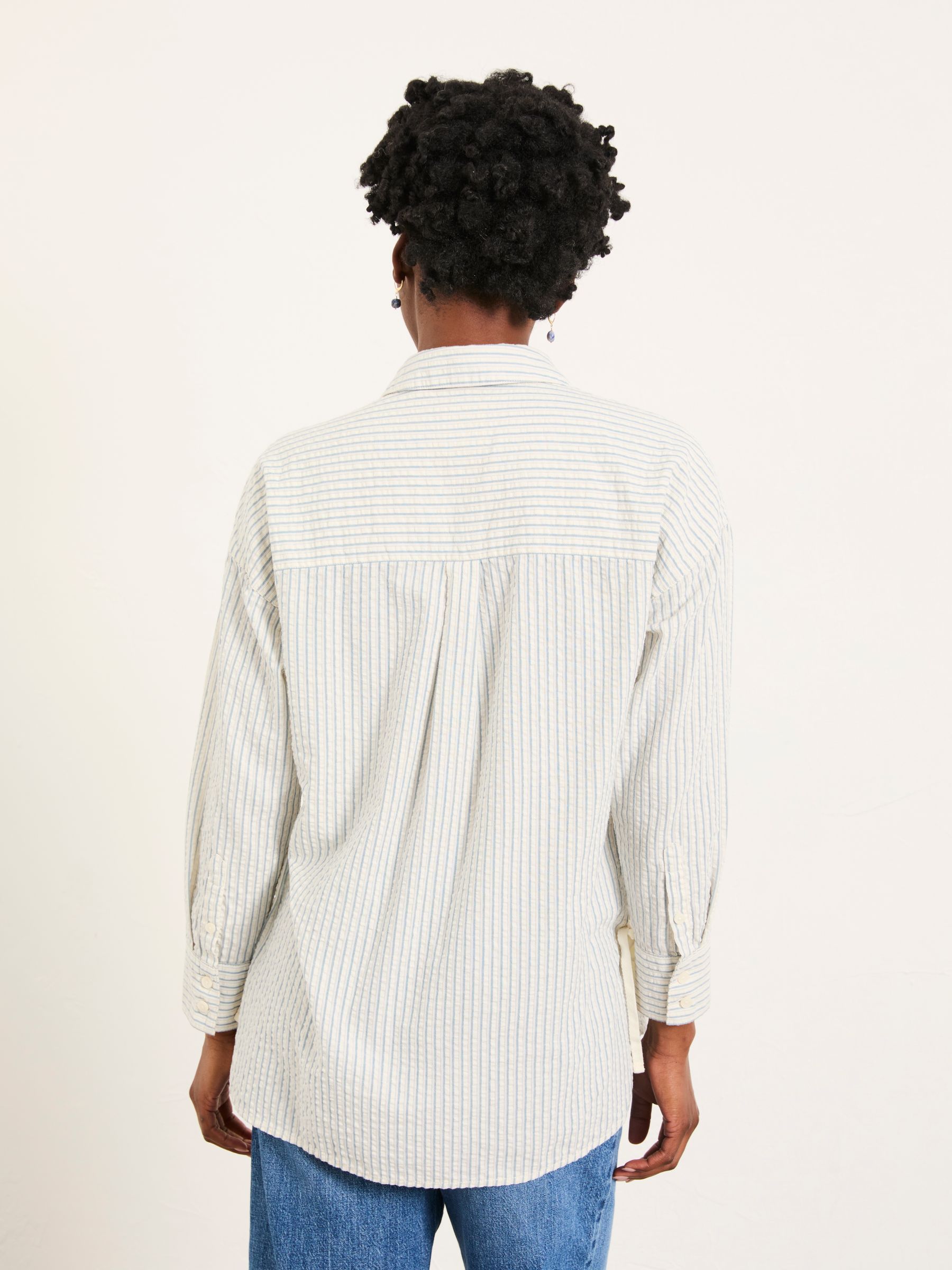 Skyla Ivory Petite Stripe Shirt - Image 2 of 6