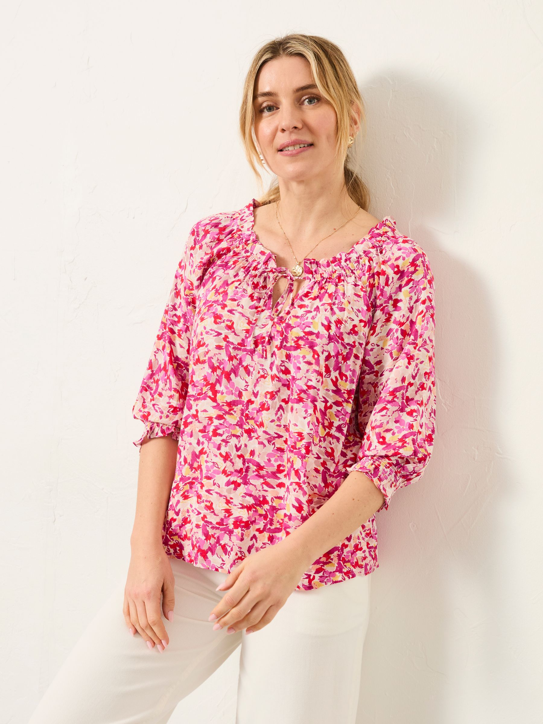 Kira Multi Confetti Floral Petite Blouse - Image 3 of 5
