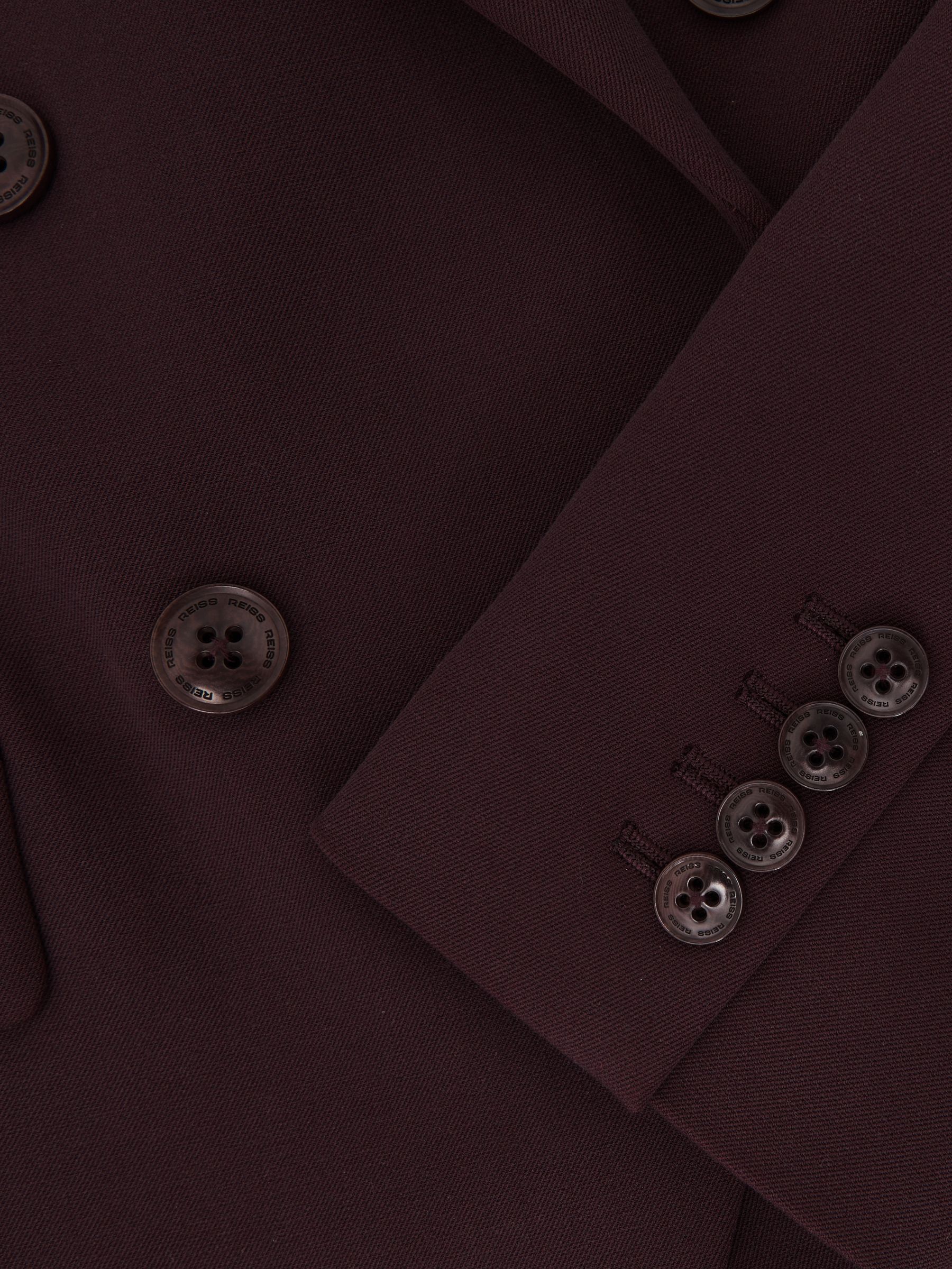 Petite Double-Breasted Suit Blazer in Berry - image 4