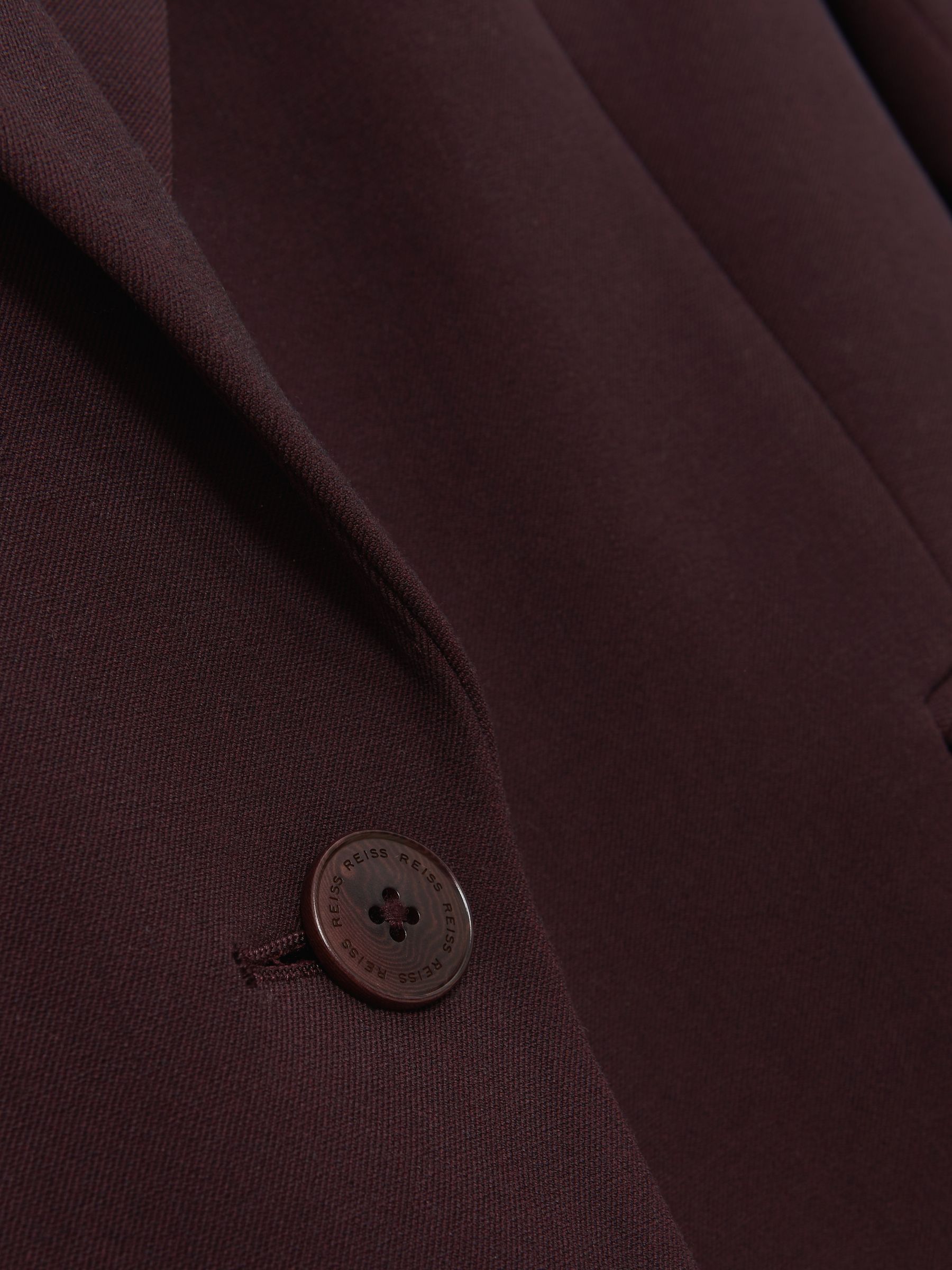 Petite Double-Breasted Suit Blazer in Berry - Image 7 of 8