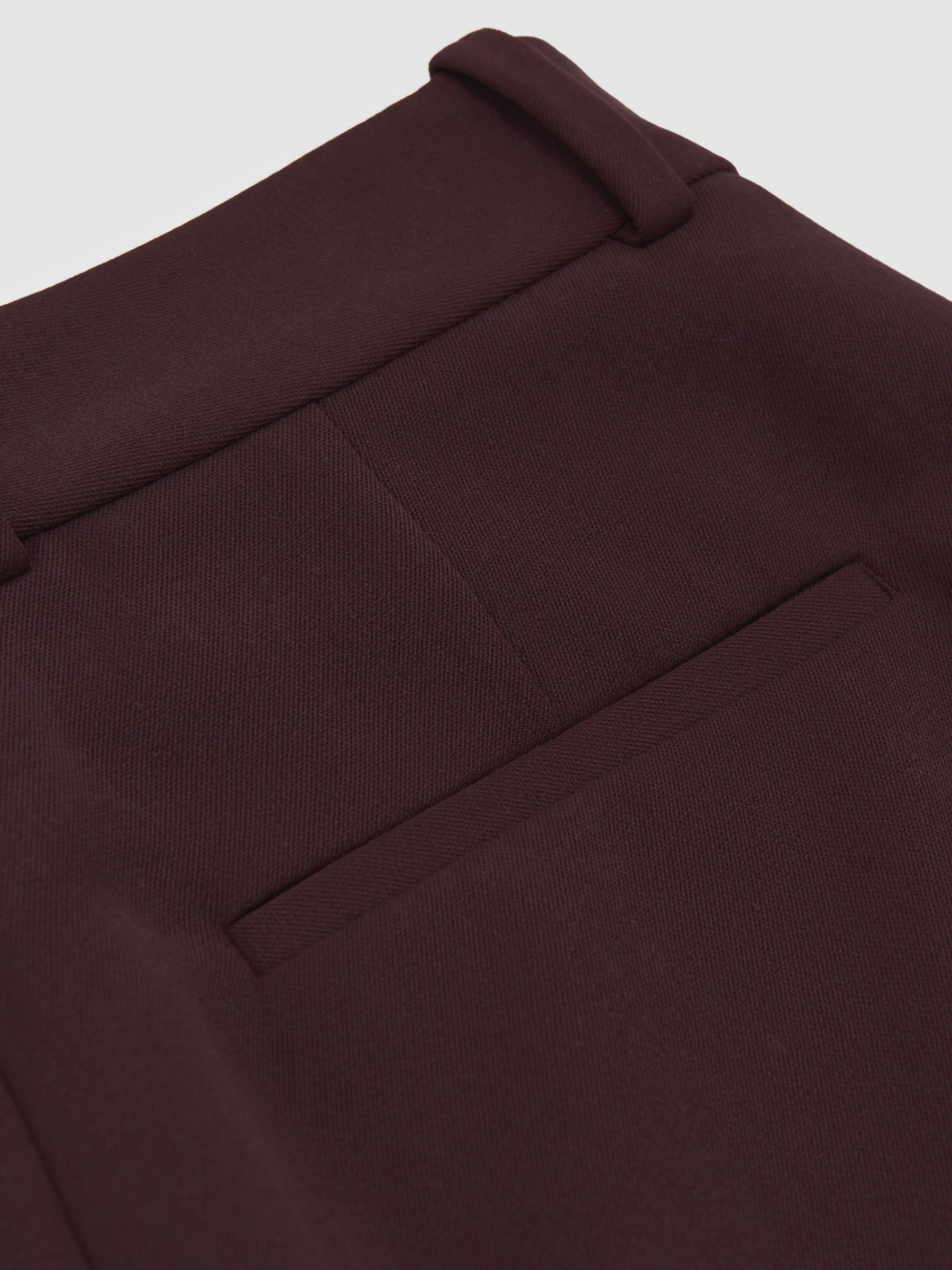 Wide-Leg Suit Trousers in Berry - image 2